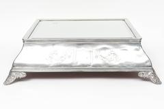 Antique Victorian Silver Plate Wedding Cake Stand Plateau Centerpiece