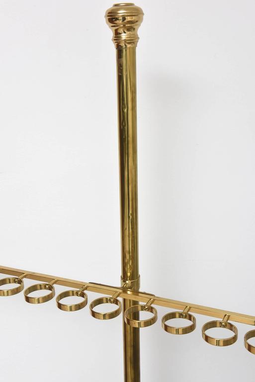Large CustomMade Brass Cane and Umbrella Stand For Sale at 1stDibs