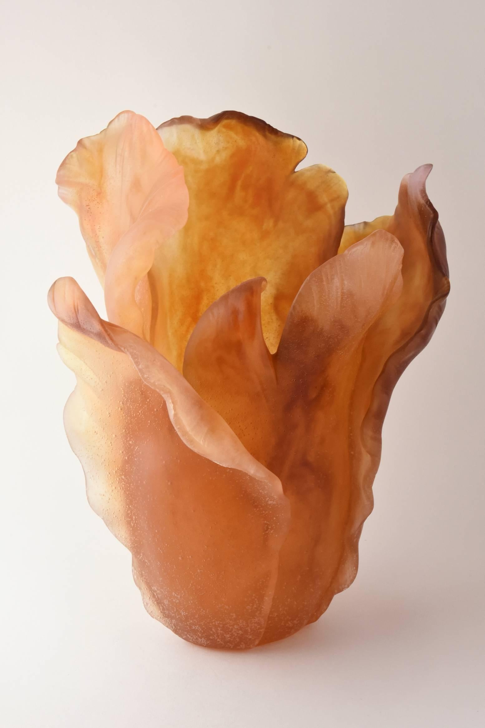daum tulip vase