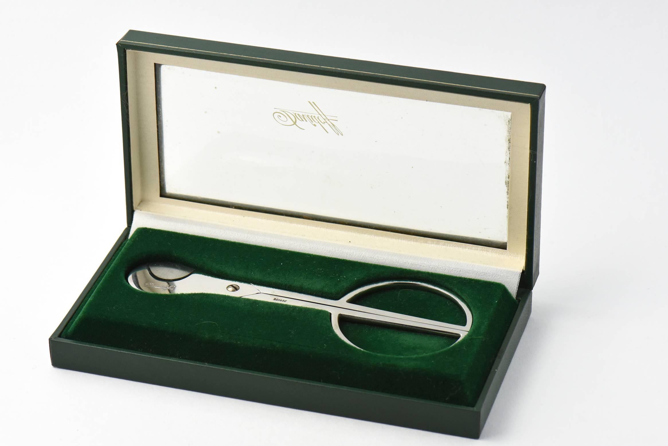 20th Century Davidoff Stainless Steel Cigar Scissors or Cutter