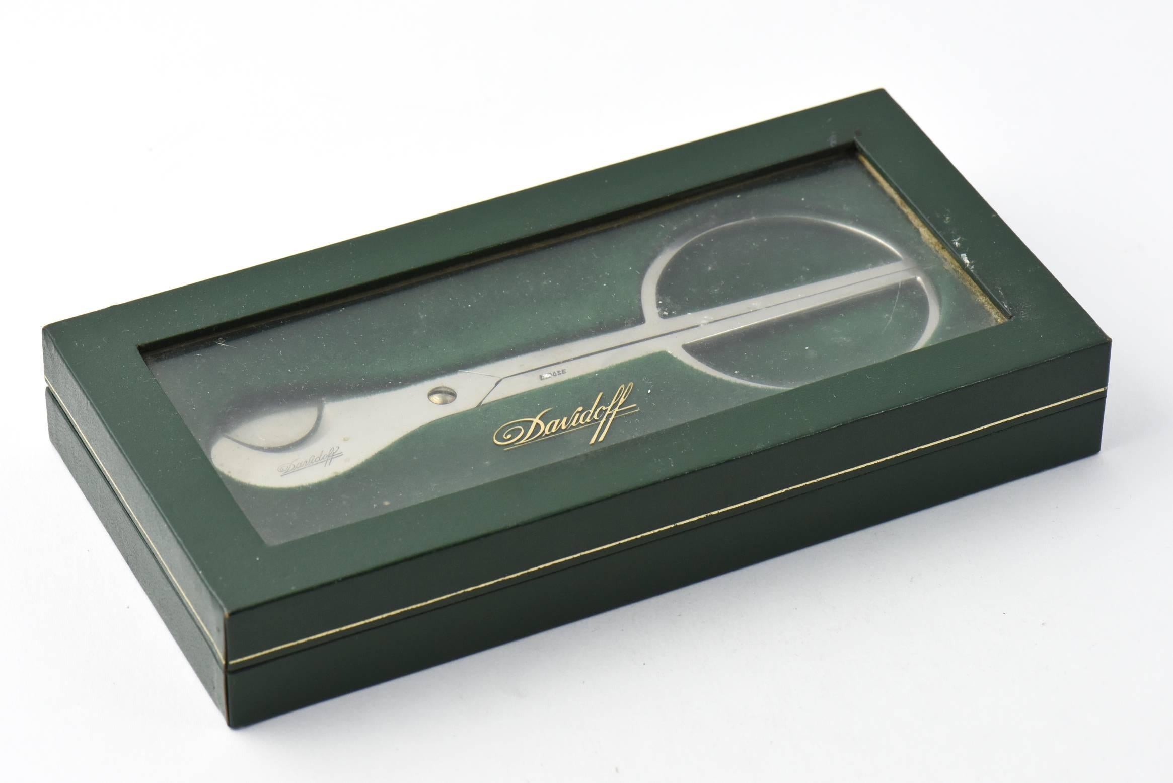 Davidoff Stainless Steel Cigar Scissors or Cutter 1