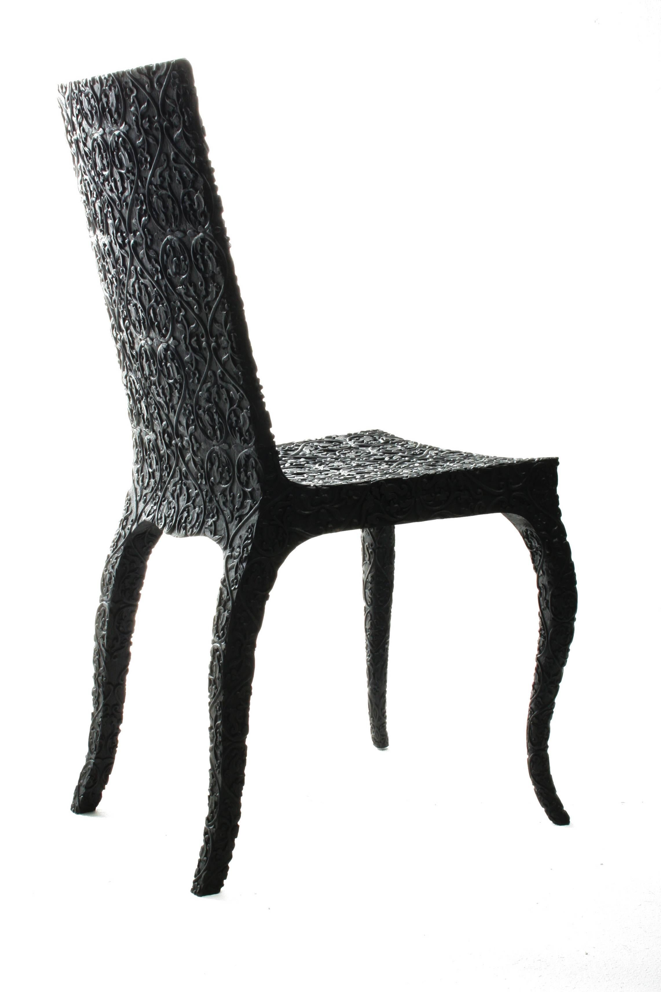 Contemporary Carved Chair by Marcel Wanders For Sale