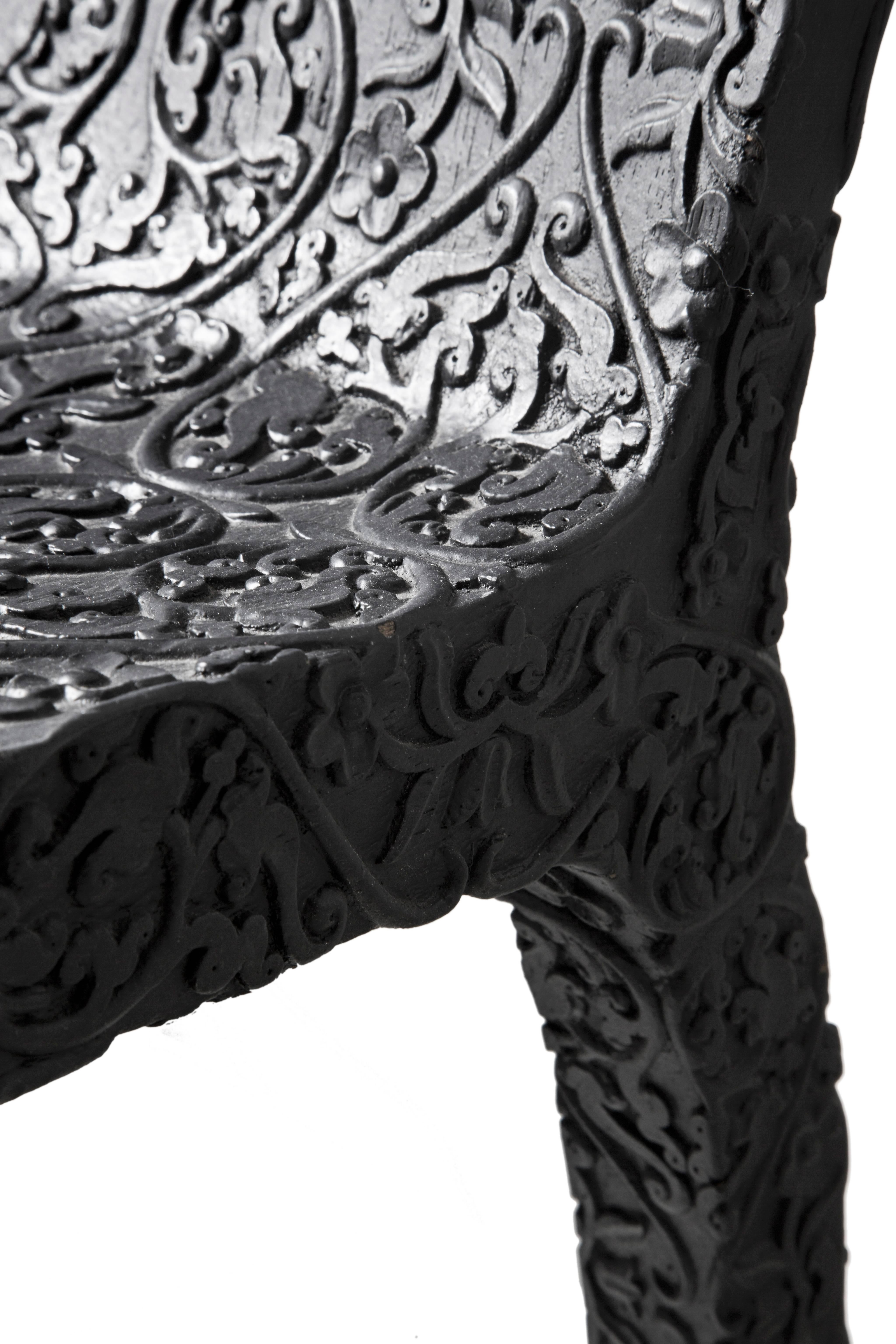 Wood Carved Chair by Marcel Wanders For Sale