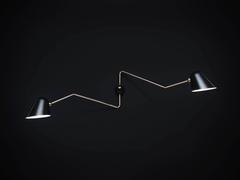 Beghina Due Bracci Chrome Matt White or Matt Black Shade