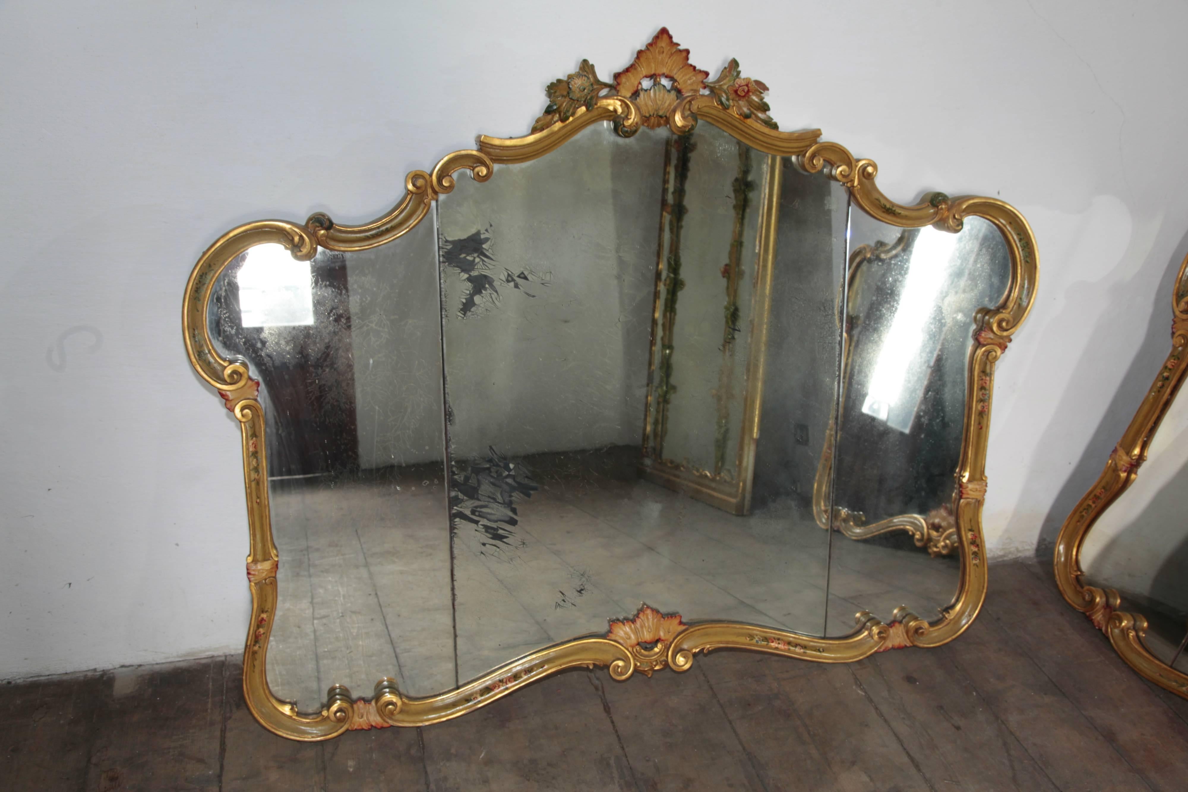 Italian 1920s Venetian Mirror
