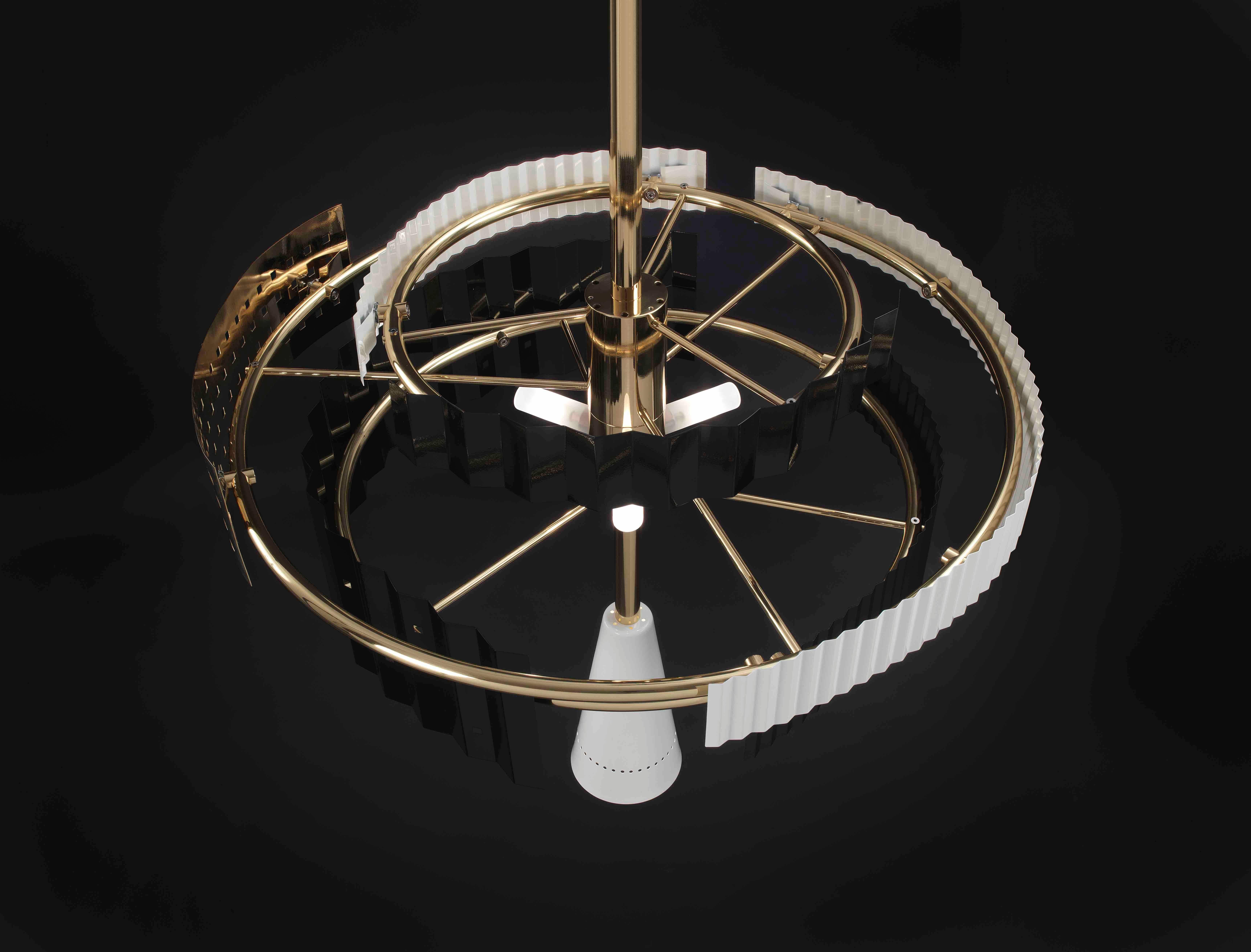 Mid-Century Modern Wallie Chandelier by Lorenza Bozzoli for Tato Italia For Sale