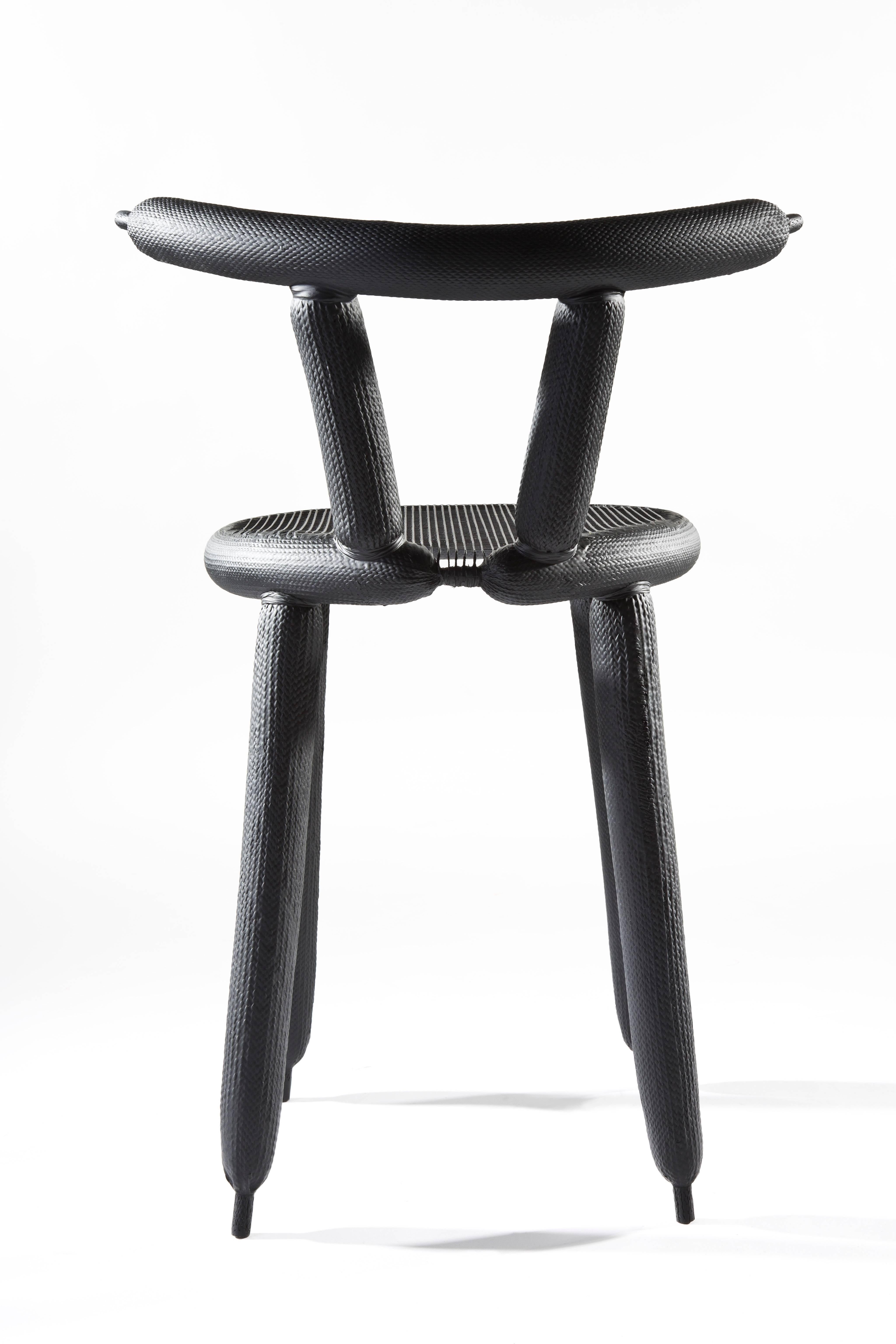 Contemporary Black Carbon Balloon Chair by Marcel Wanders For Sale