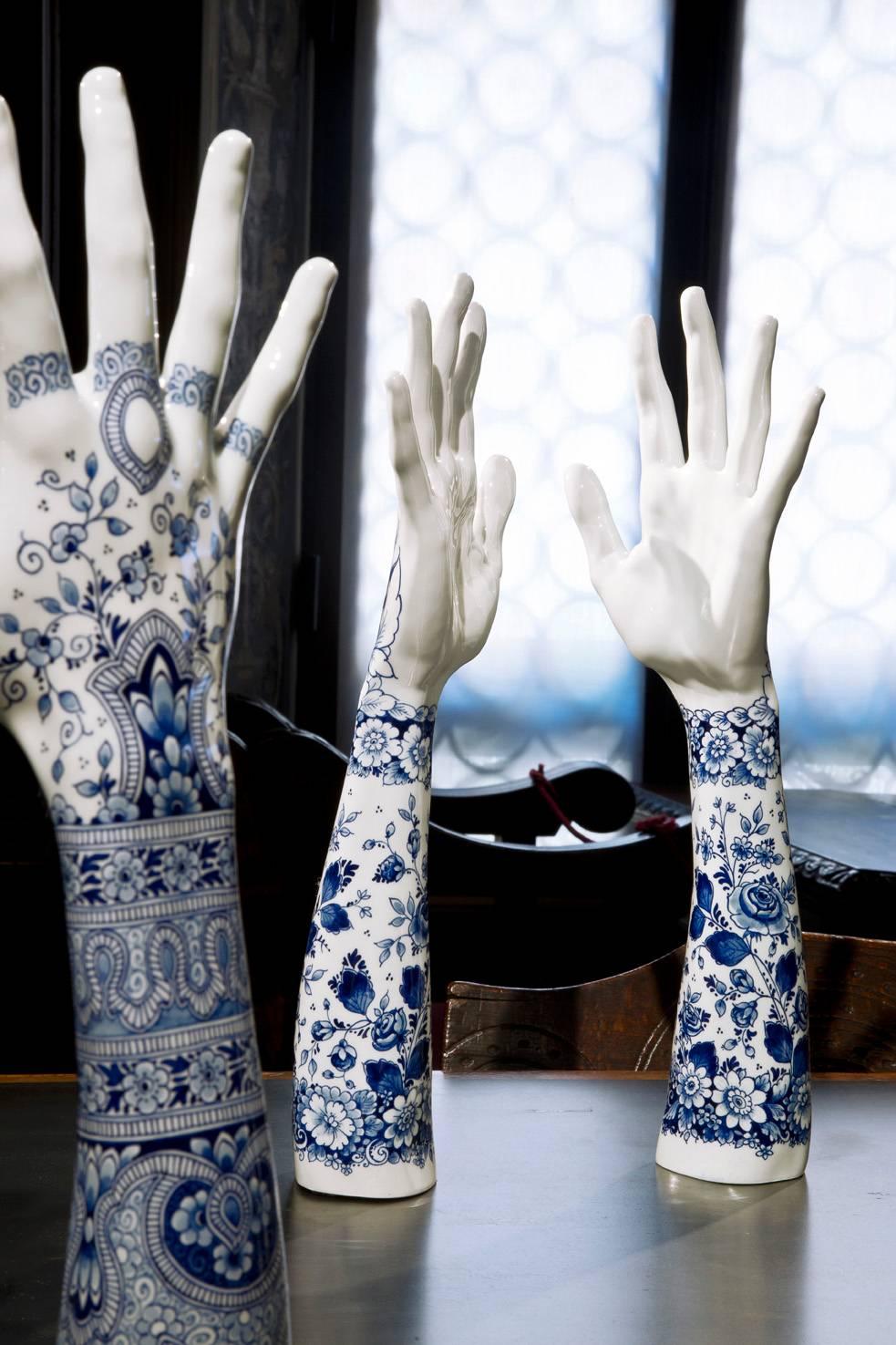 Porcelain Fragile Fingers on a Grand Piano by Marcel Wanders