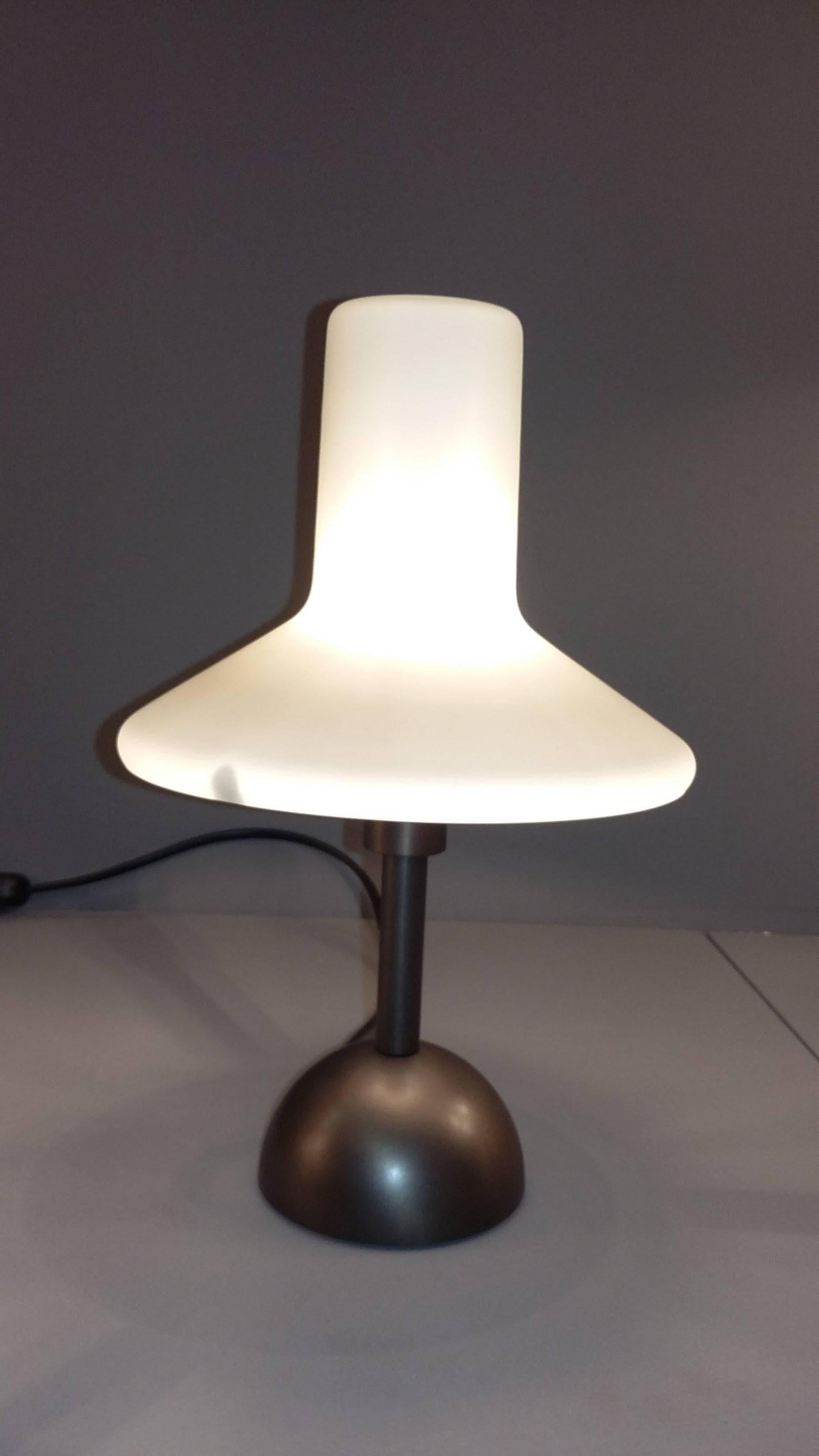 Satin Bronze Olly Table Lamp by Lorenza Bozzoli For Sale 3