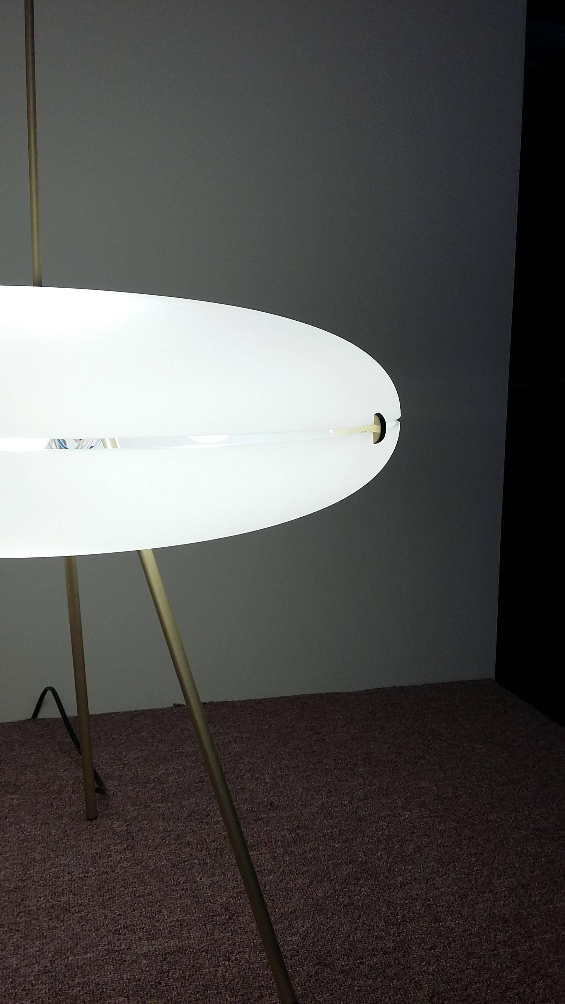 Mid-Century Modern 1957 Luna Lamp by Gio Ponti, never produced before  For Sale