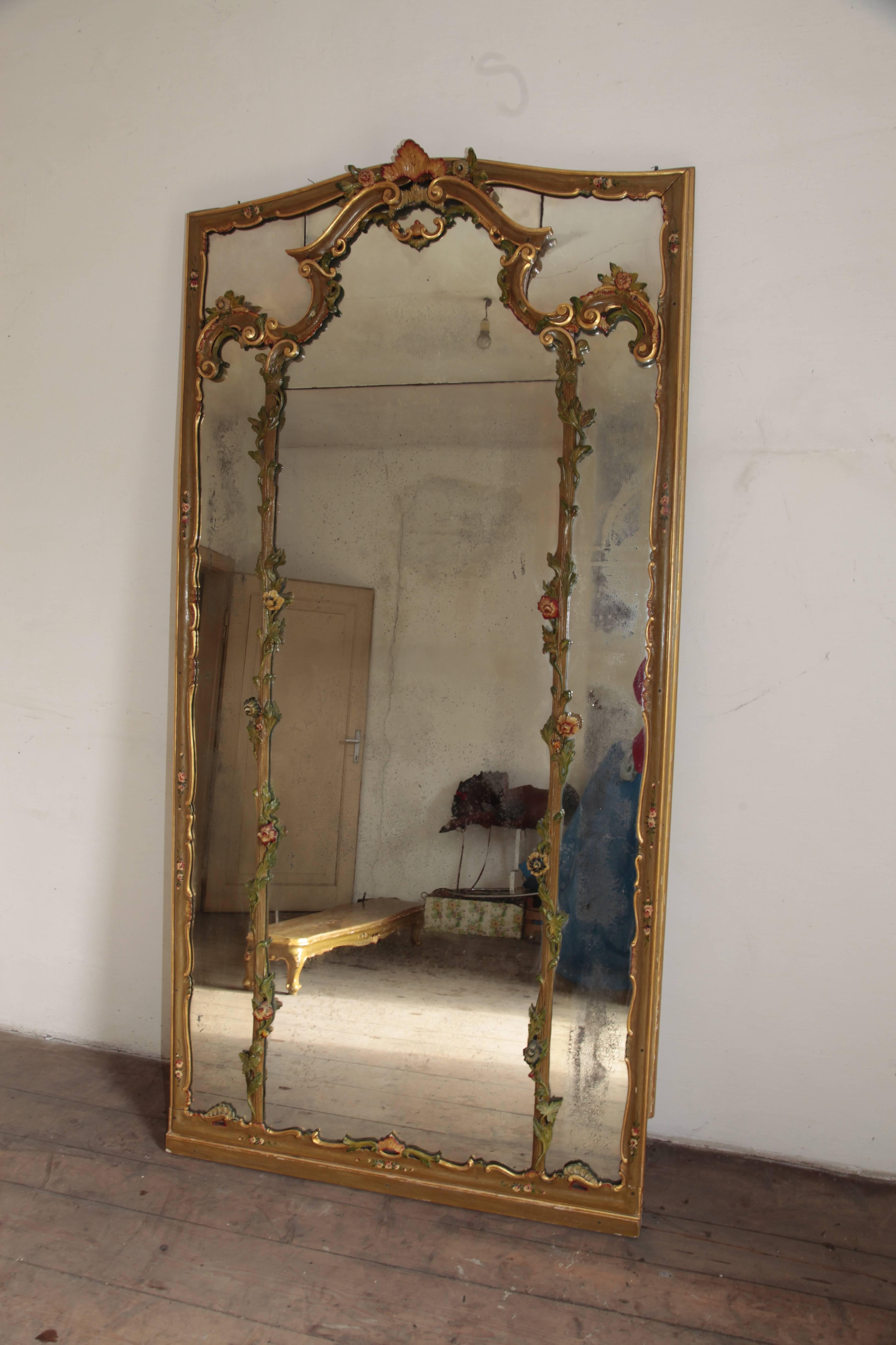 1920s Venetian Mirror For Sale 3