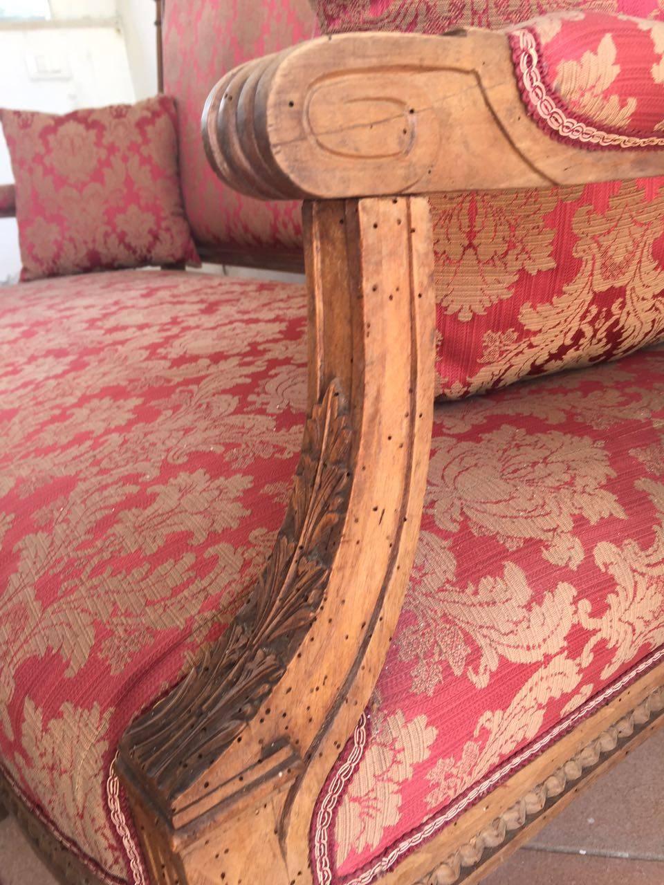 Early 20th Century Italian Settee Couch For Sale 3