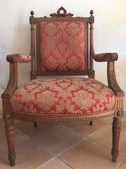 Two Early 20th Century Italian Fauteuil Armchairs