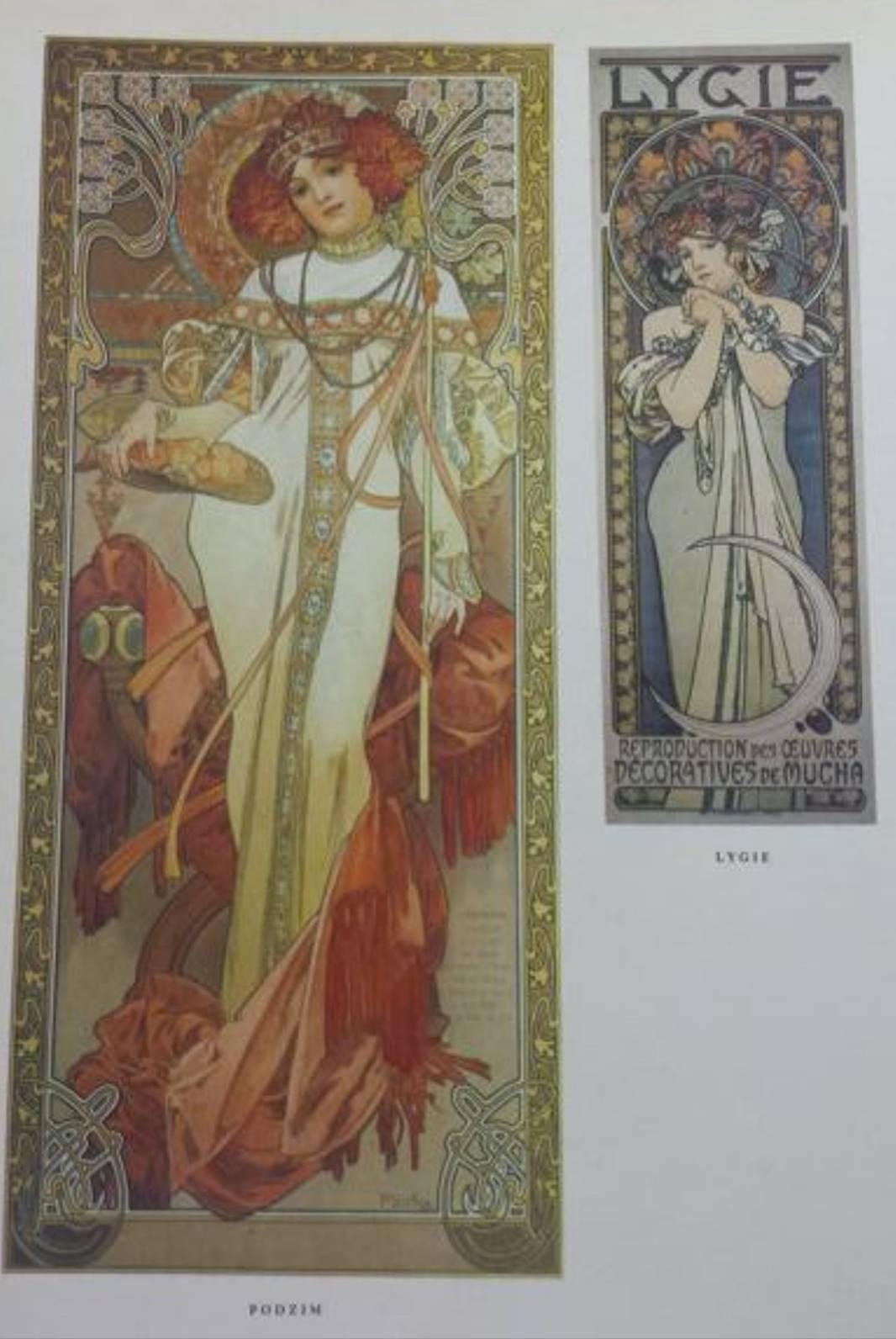 Late 20th Century Alfons Mucha Print (after), 1980 For Sale