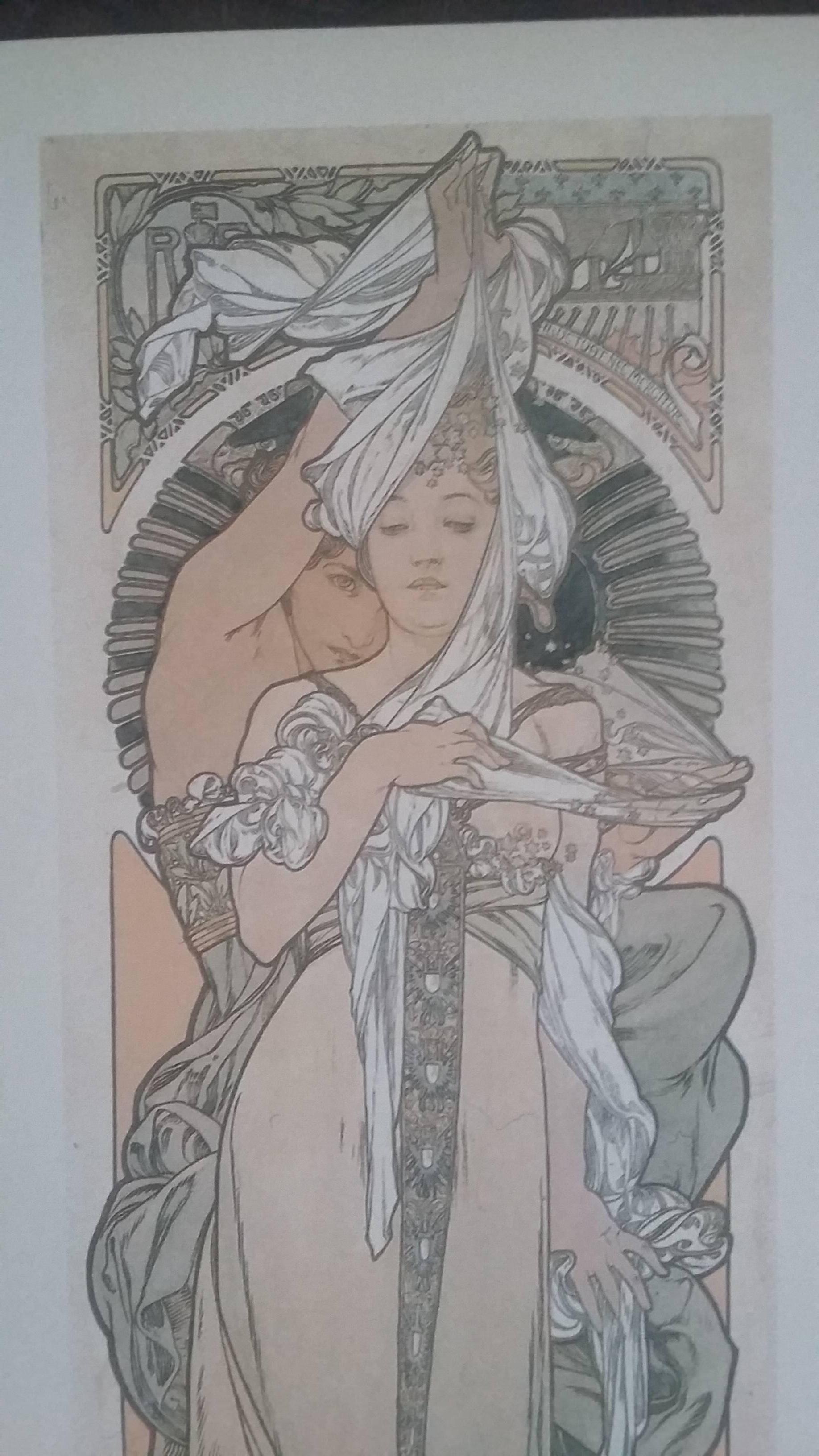 Alfons Mucha Print After, 1980 In Good Condition For Sale In Munich, Bavaria