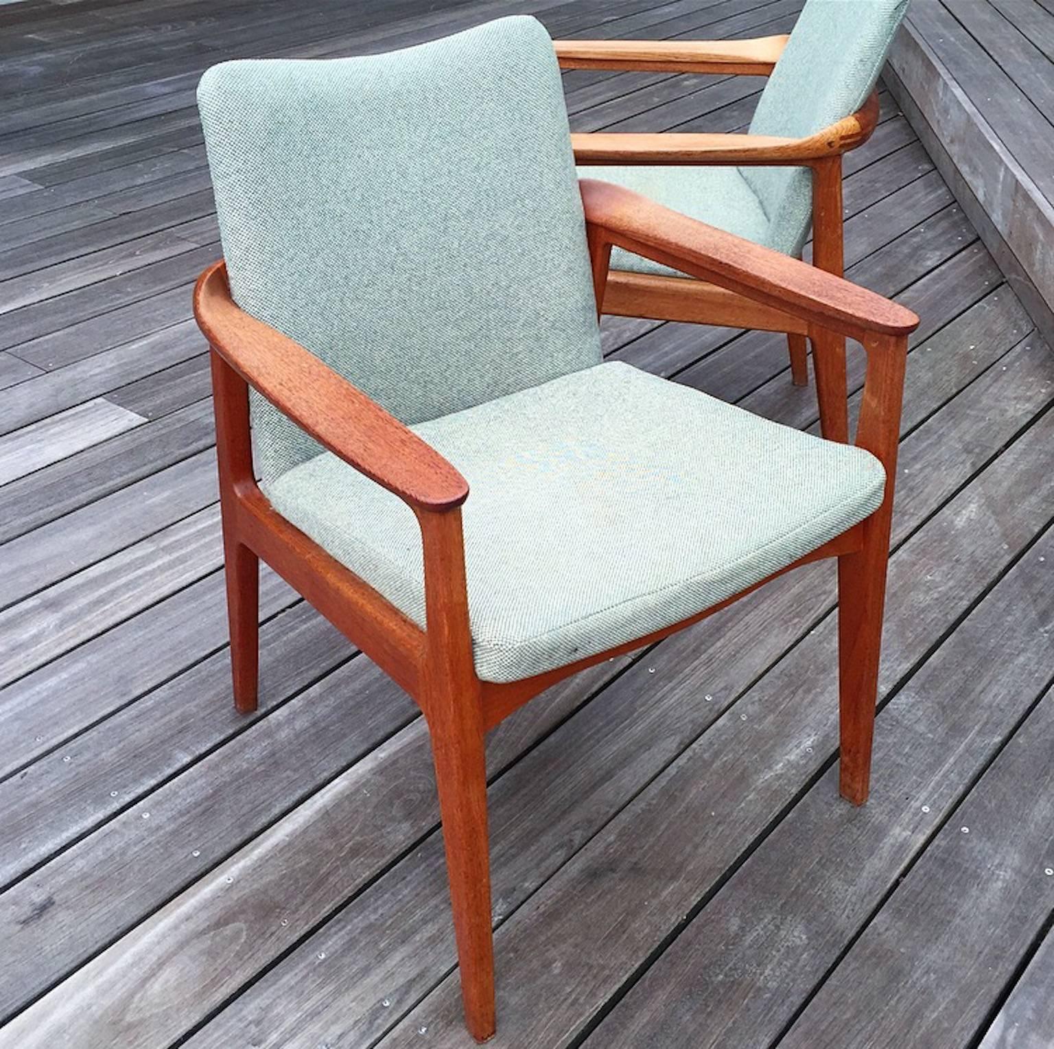 danish teak armchair