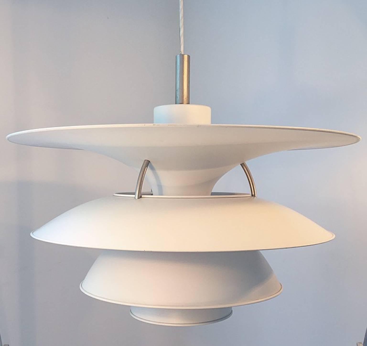 Cold-Painted X-Large Ceiling Lamp Charlottenborg by Poul Henningsen for Louis Poulsen