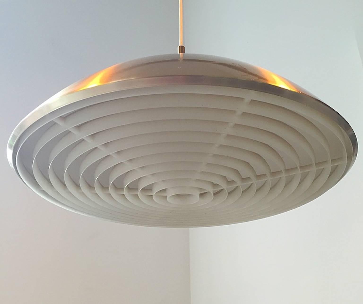 Danish Mid-Century Brass Pendant by Vilhelm Vohlert 1