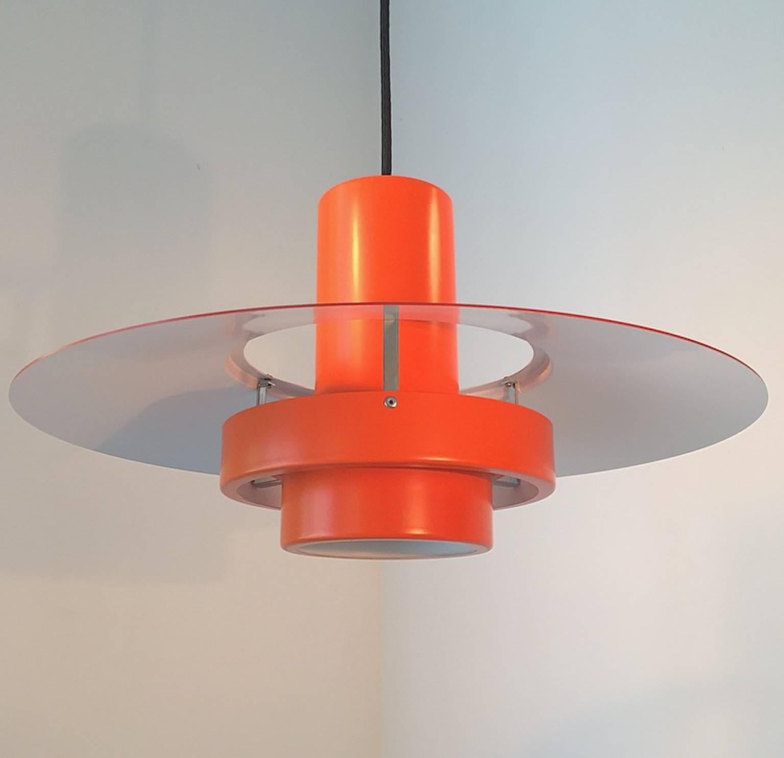 Mid-Century Modern Unique Danish Falcon Ceiling Light by Fog & Mørup, Denmark For Sale