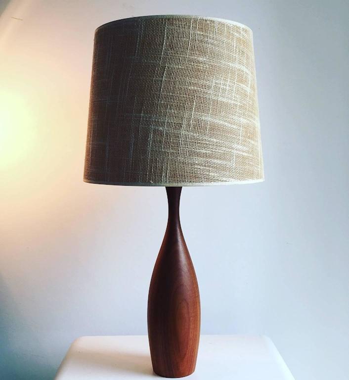 danish teak lamp