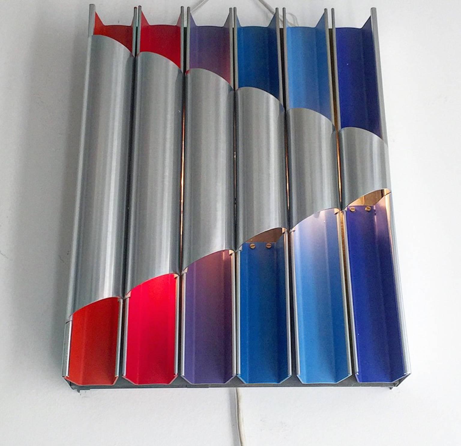 1960s Limited Edition Pan Opticon Wall Sconce Bent Karlby for Lyfa, Denmark In Excellent Condition In Haderslev, DK