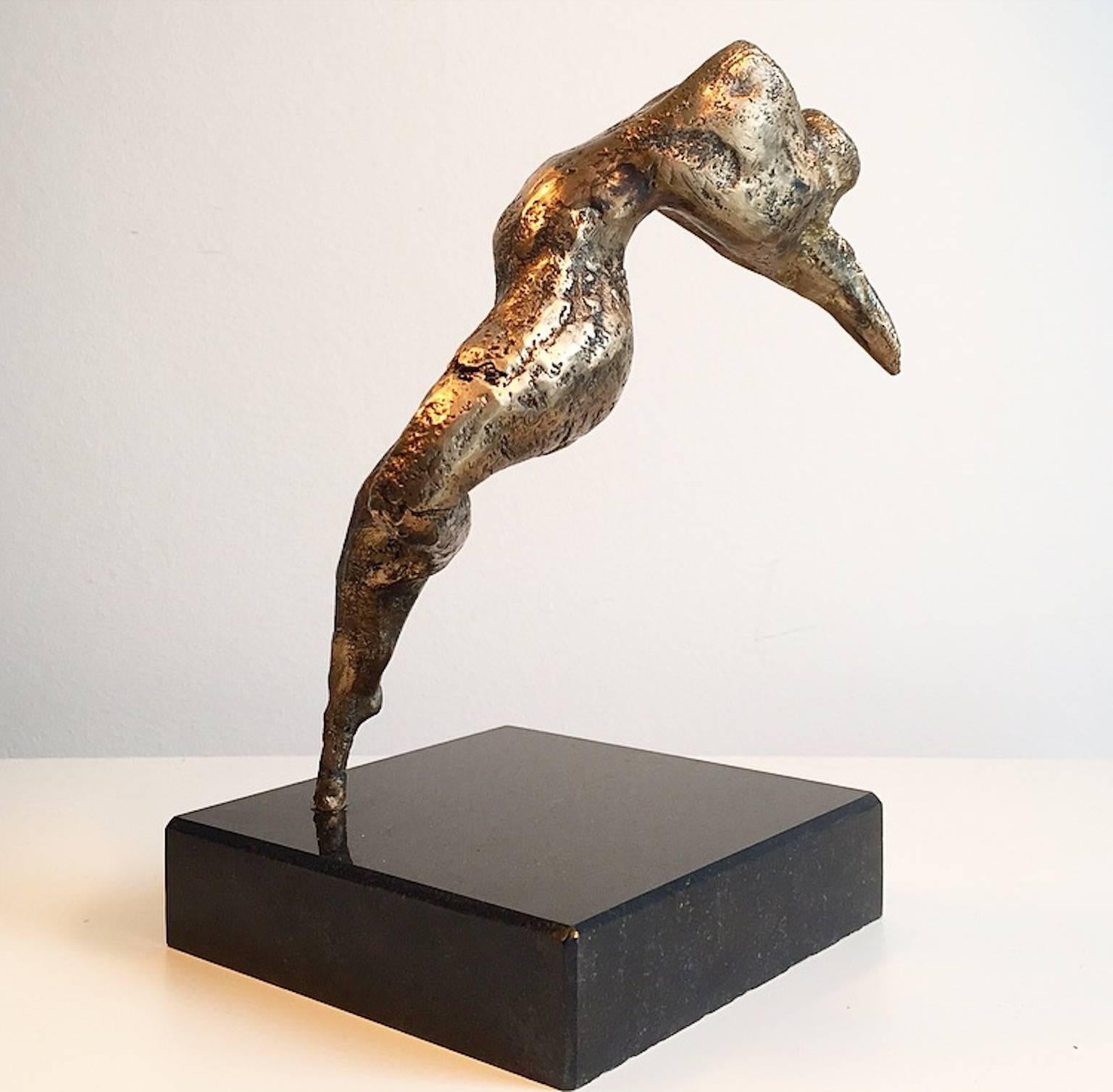 Scandinavian Modern Bronze Sculpture by Toni Harda, Denmark
