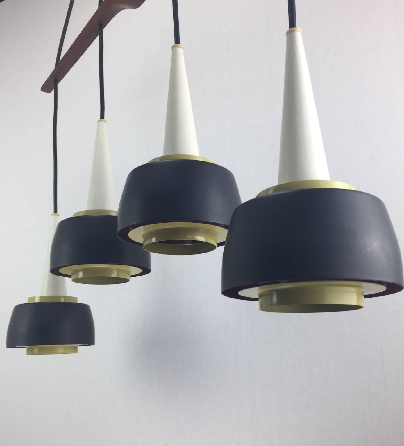 Chandelier by Danish Voss Belysning, Late 1950s In Excellent Condition In Haderslev, DK