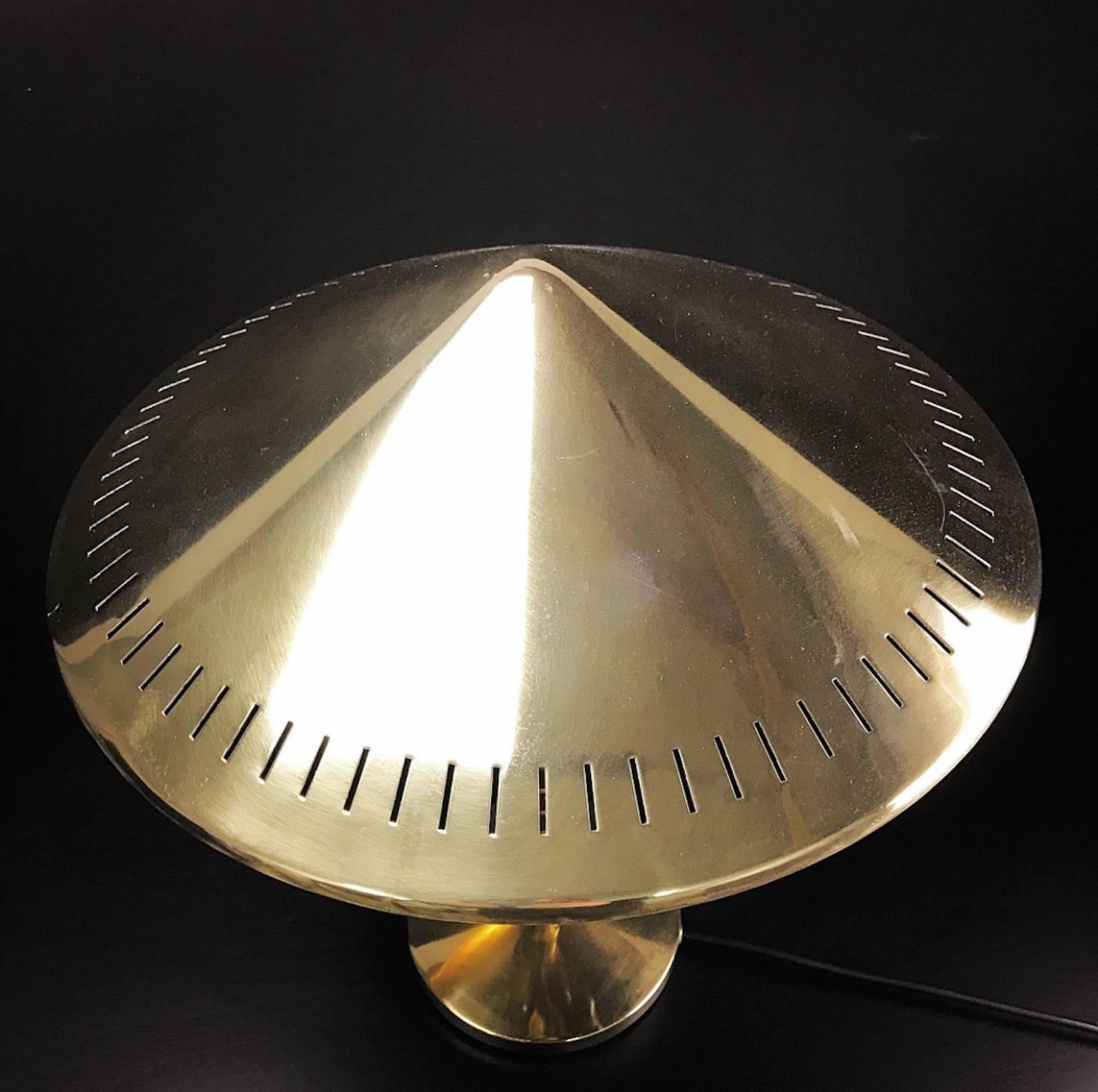 Mid-20th Century Brass Table Lamp from Danish LYFA 1956