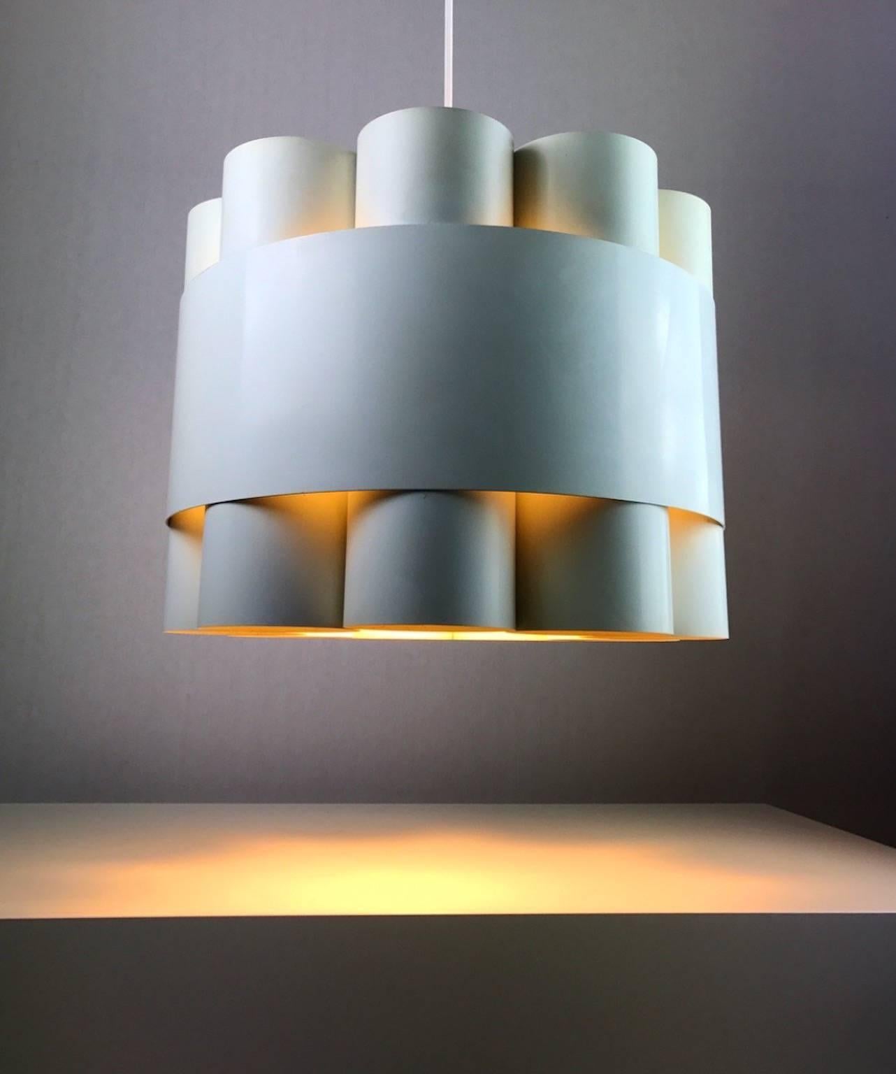 Lacquered Mid-Century Chandelier Zero by Jo Hammerborg for Fog and Mørup