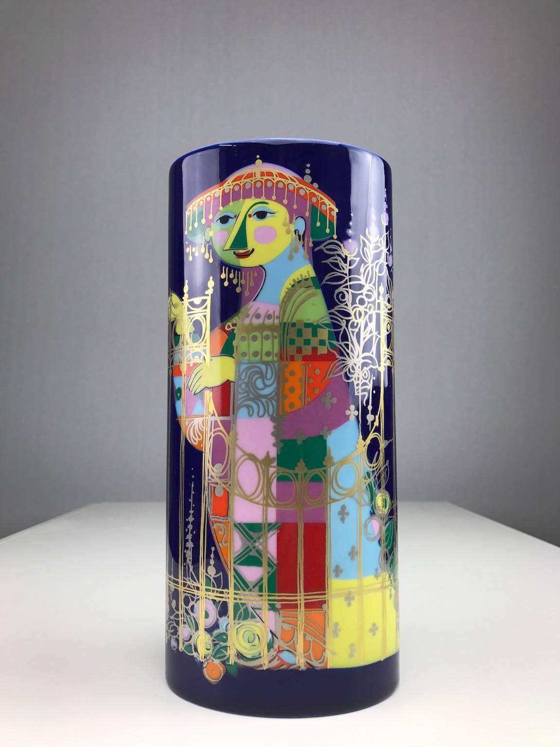 Porcelain Two Vases by Björn Wiinblad for Rosenthal