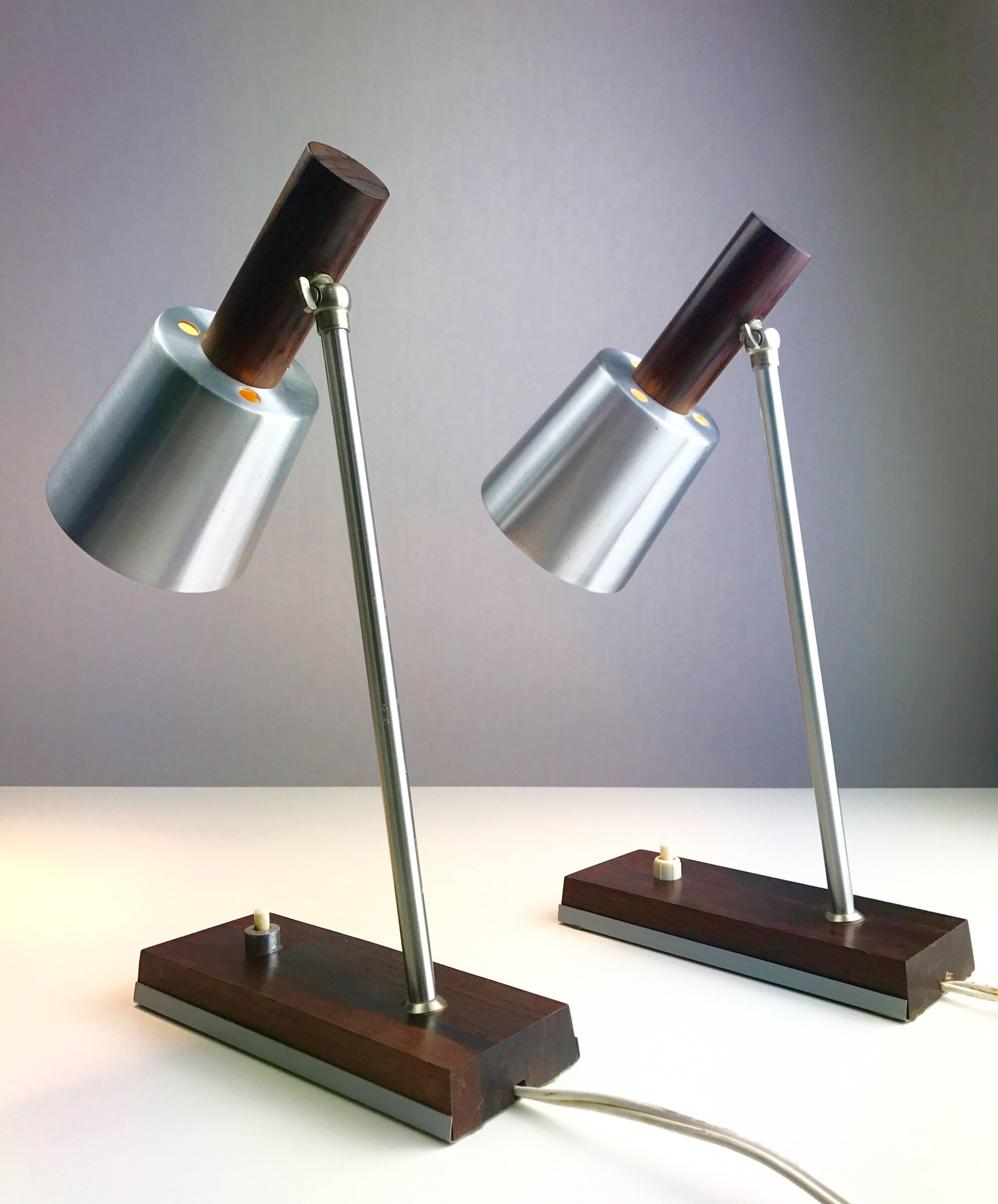 Scandinavian Modern Set of Table Lamps by Lyfa, Denmark