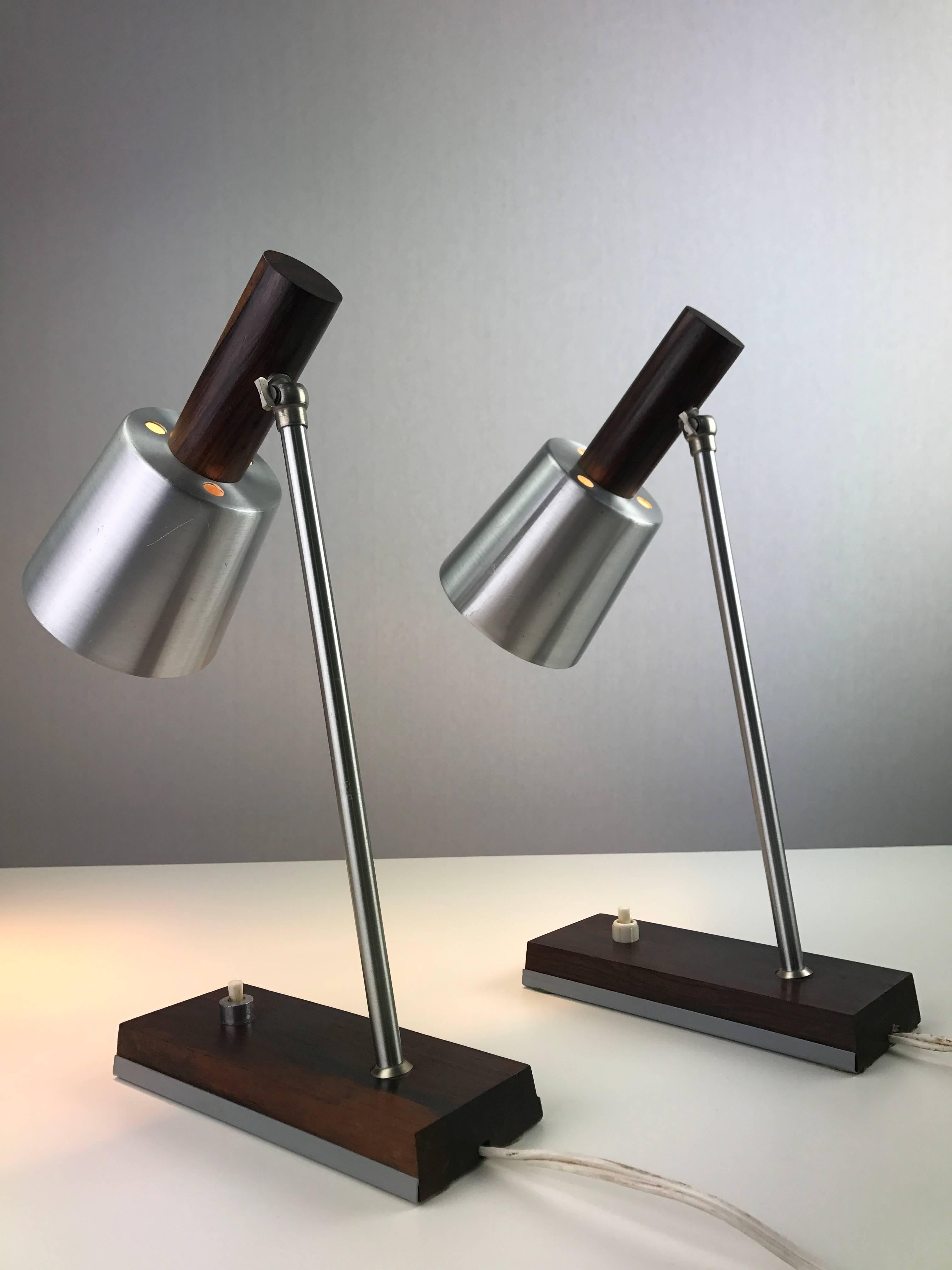 Late 20th Century Set of Table Lamps by Lyfa, Denmark