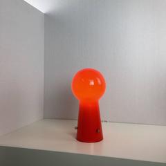 Rare Swedish Glass Table Lamp by Rosdala Glasbruk