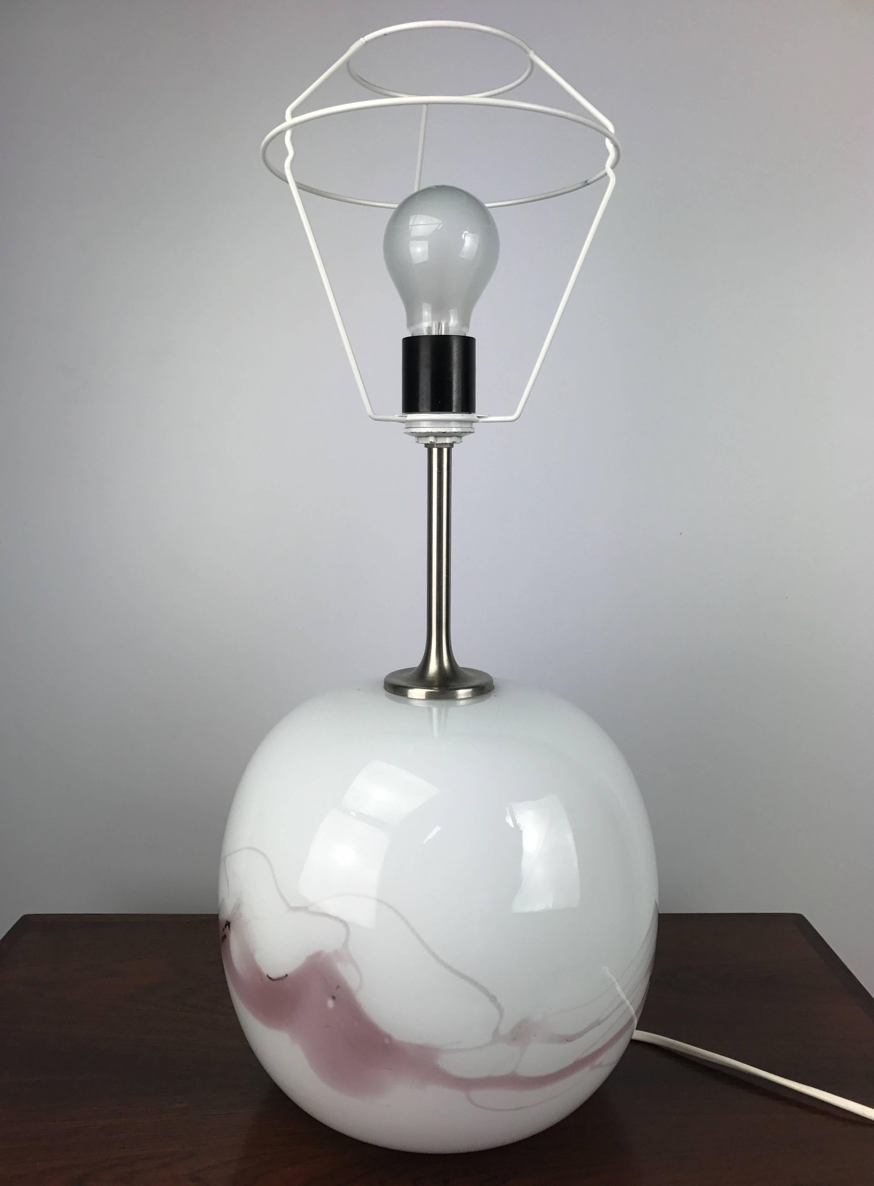 Lampe de bureau en verre de Michael Bang pour Holmegaard Excellent état - En vente à Haderslev, DK