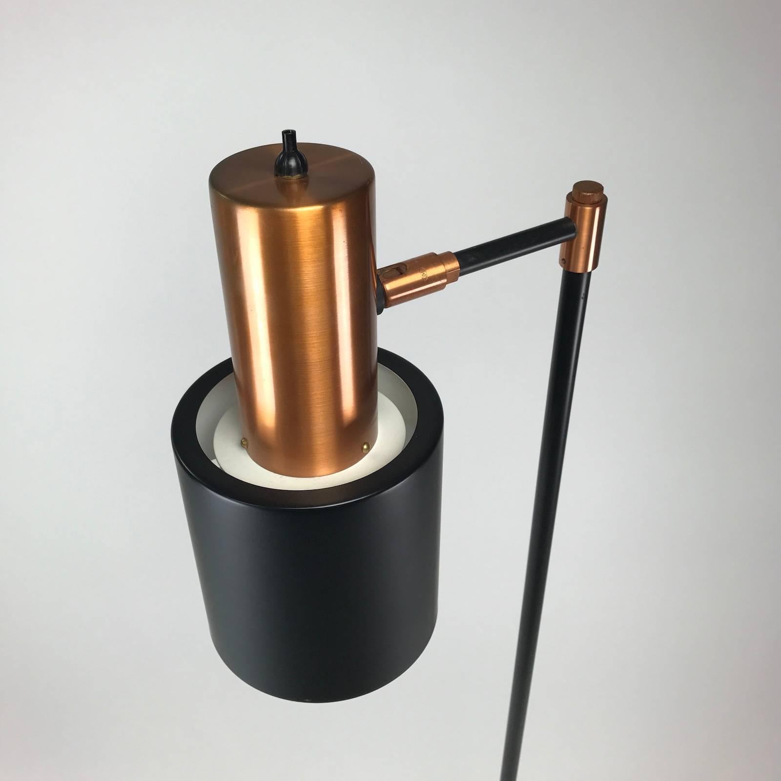 Danish Modern Copper Floor Lamp by Jo Hammerborg 5