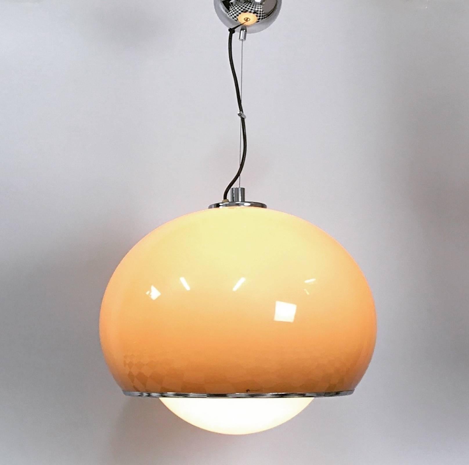 Mid-Century Modern Grande Bud Ceiling Light by Meblo for Guzzini Italy, Late 1960s
