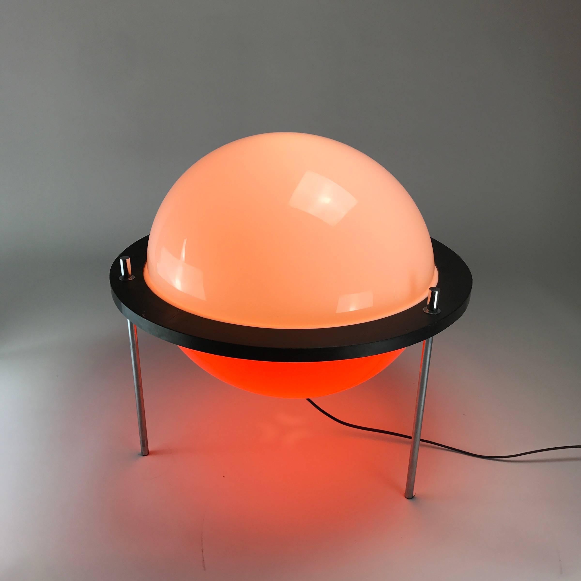 Plastic Italian Floor or Table Lamp from the Late 1960s by Harvey Guzzini