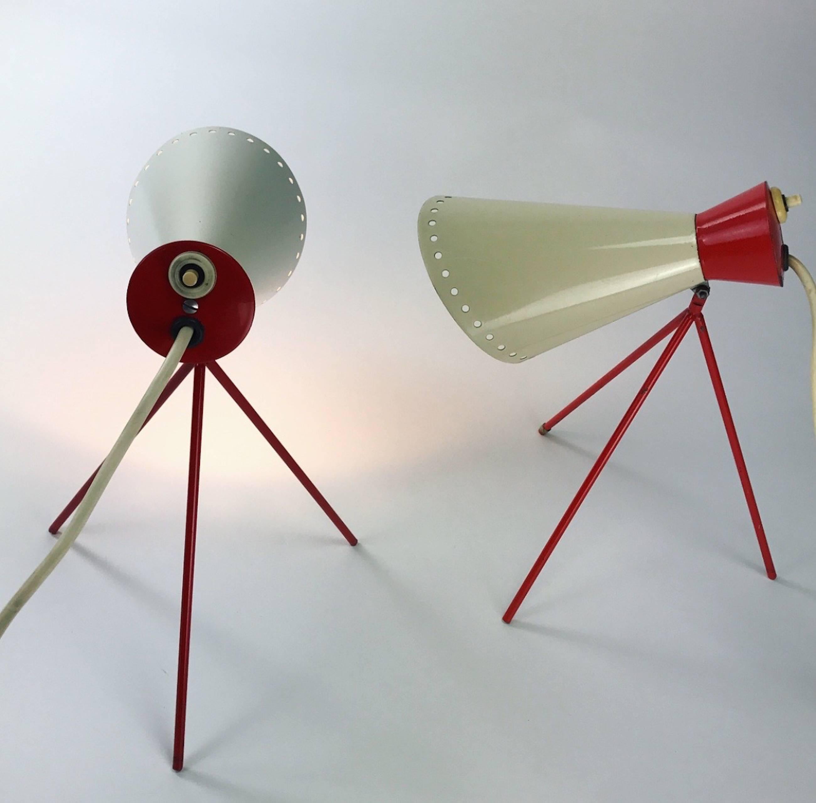 Mid-20th Century Set of Table Lamps by Josef Hurka for Napako, 1958