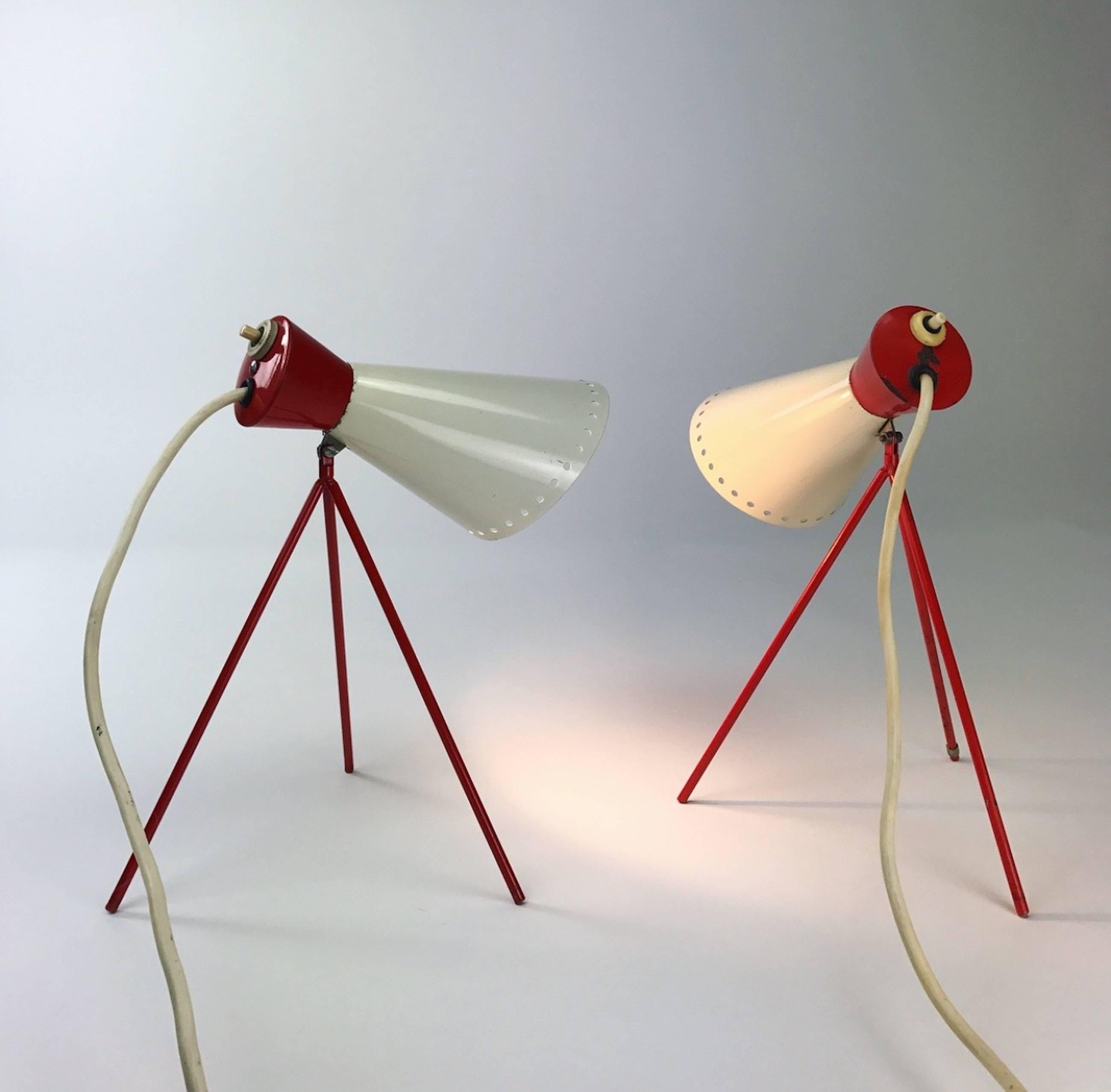 Set of Table Lamps by Josef Hurka for Napako, 1958 1