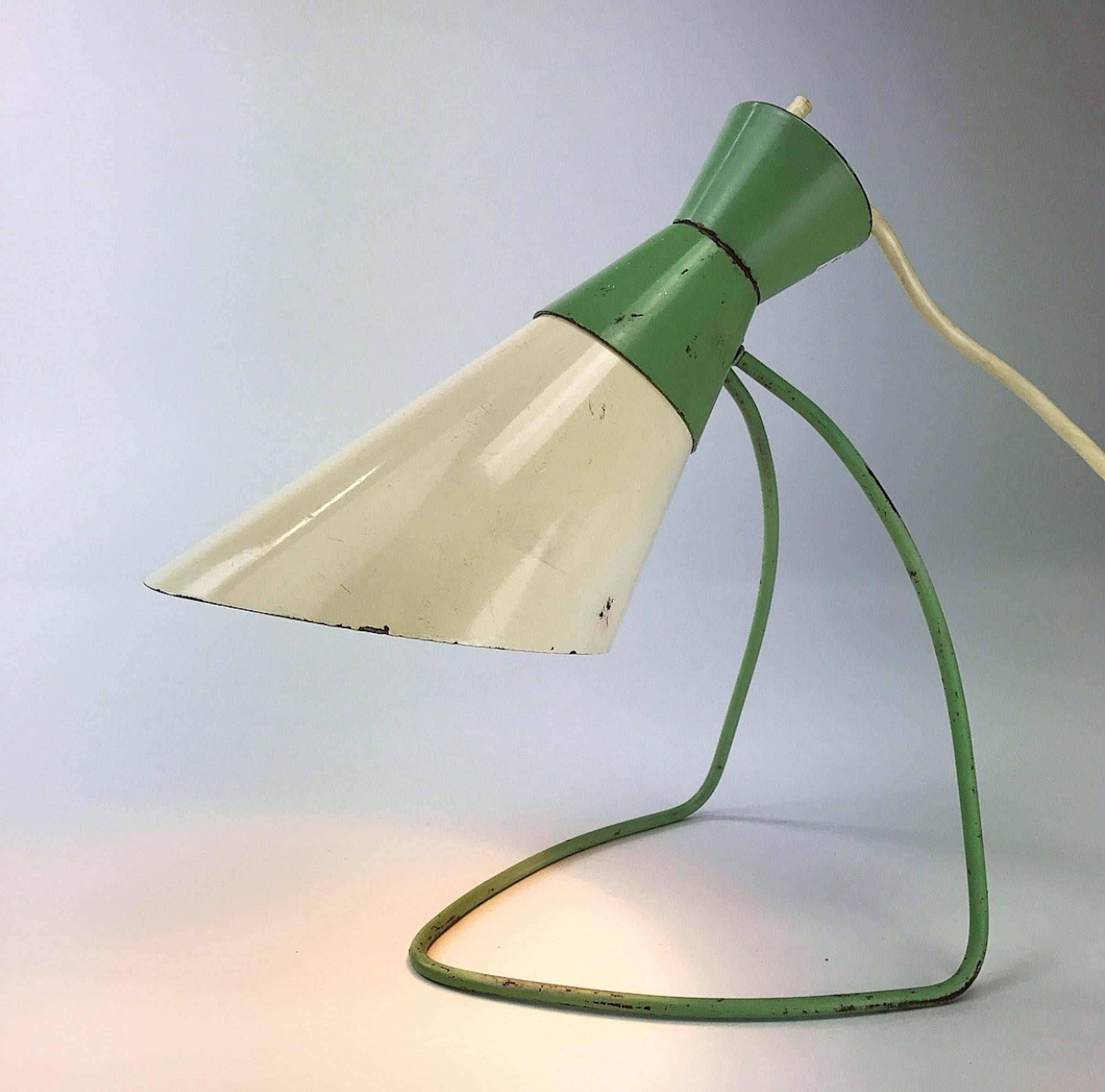 Rare Set of Table Lamps by Josef Hurka for Napako, 1958 In Fair Condition In Haderslev, DK