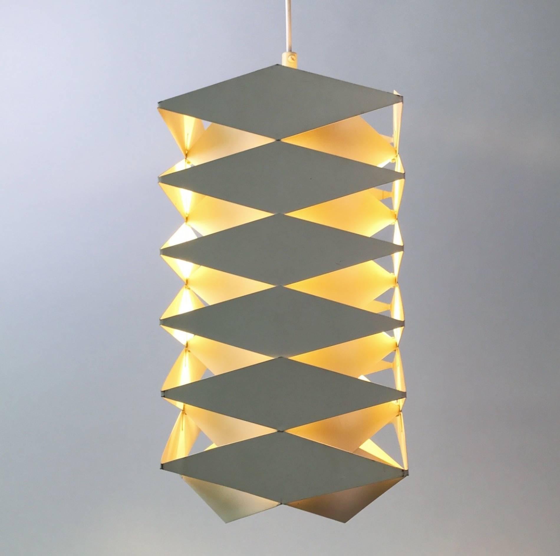 Lacquer Rare Danish Ceiling Pendant by Preben Dal, 1960s