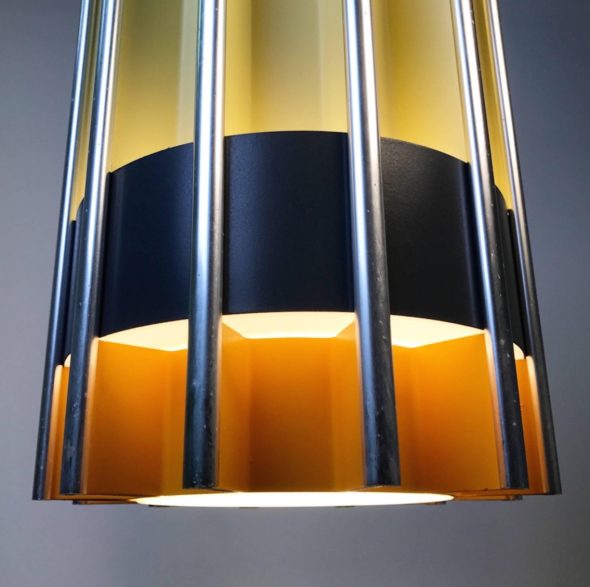 Rare Ceiling Pendant by Bent Karlby for Lyfa, Mid-1960s, Denmark In Excellent Condition In Haderslev, DK