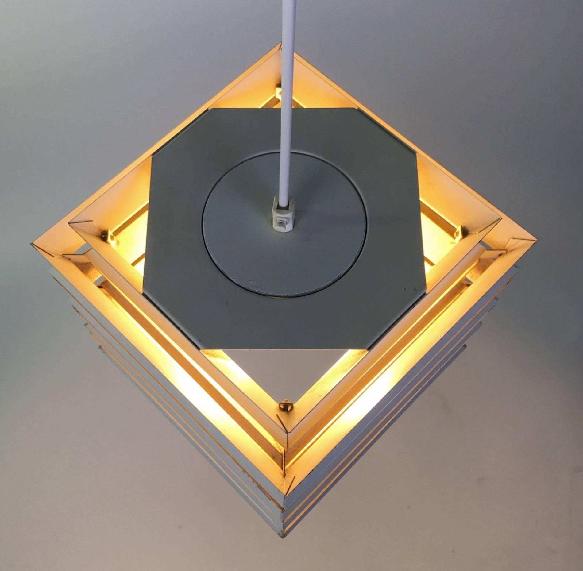 1960s Rare Danish Ceiling Pendant by Lyfa 2