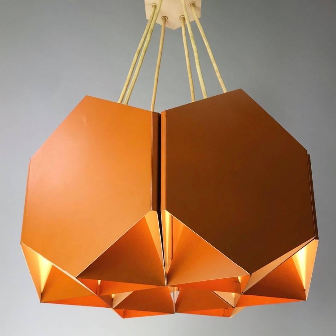 Mid-20th Century Very Unique Chandelier by Ole Panton for Lyfa of Denmark, Mid-1960s For Sale