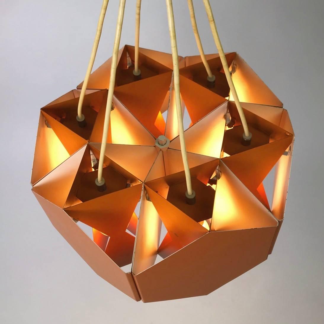 Very Unique Chandelier by Ole Panton for Lyfa of Denmark, Mid-1960s 3