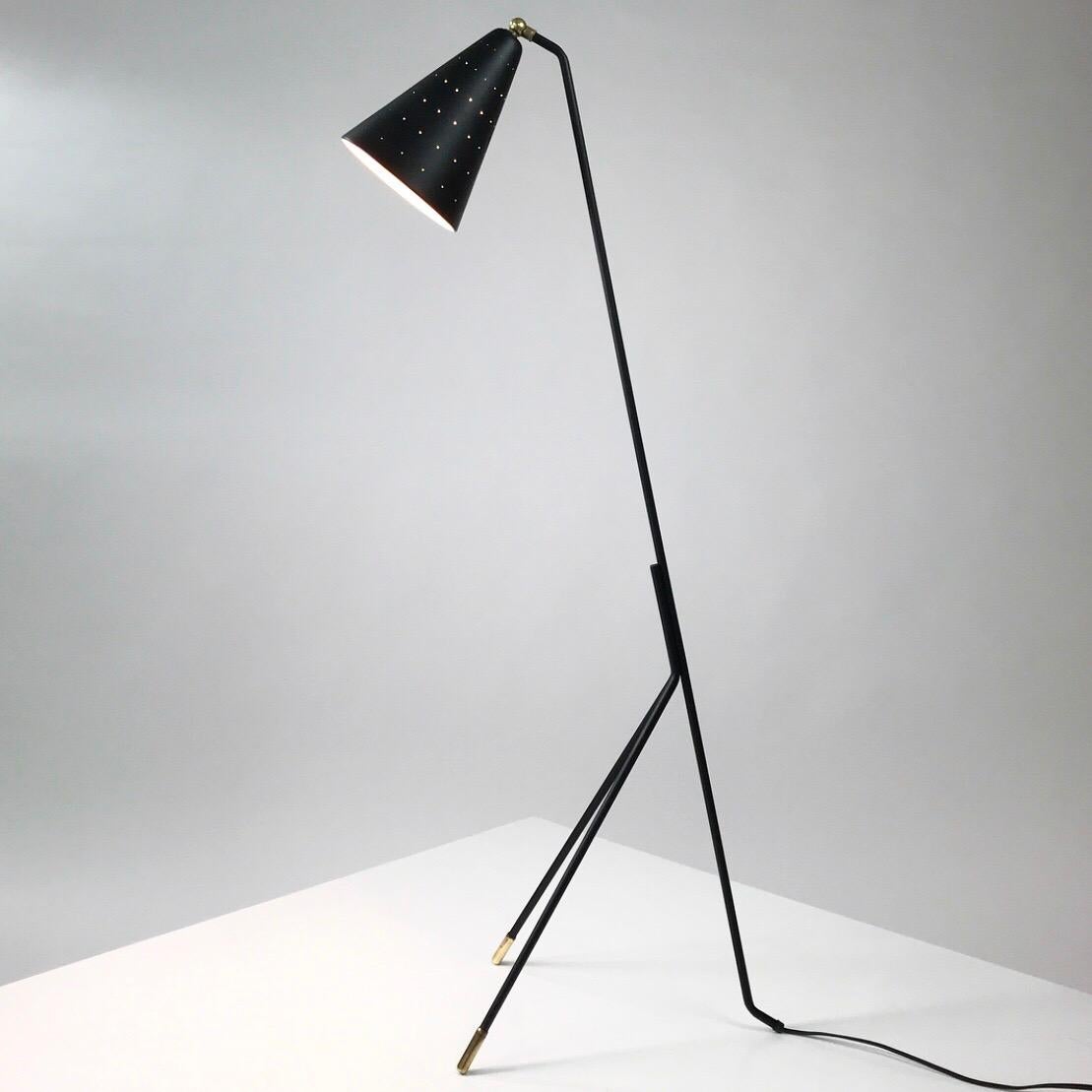 Svend Aage Holm Sorensen “Grasshopper” Floor Lamp, 1950s Denmark 2