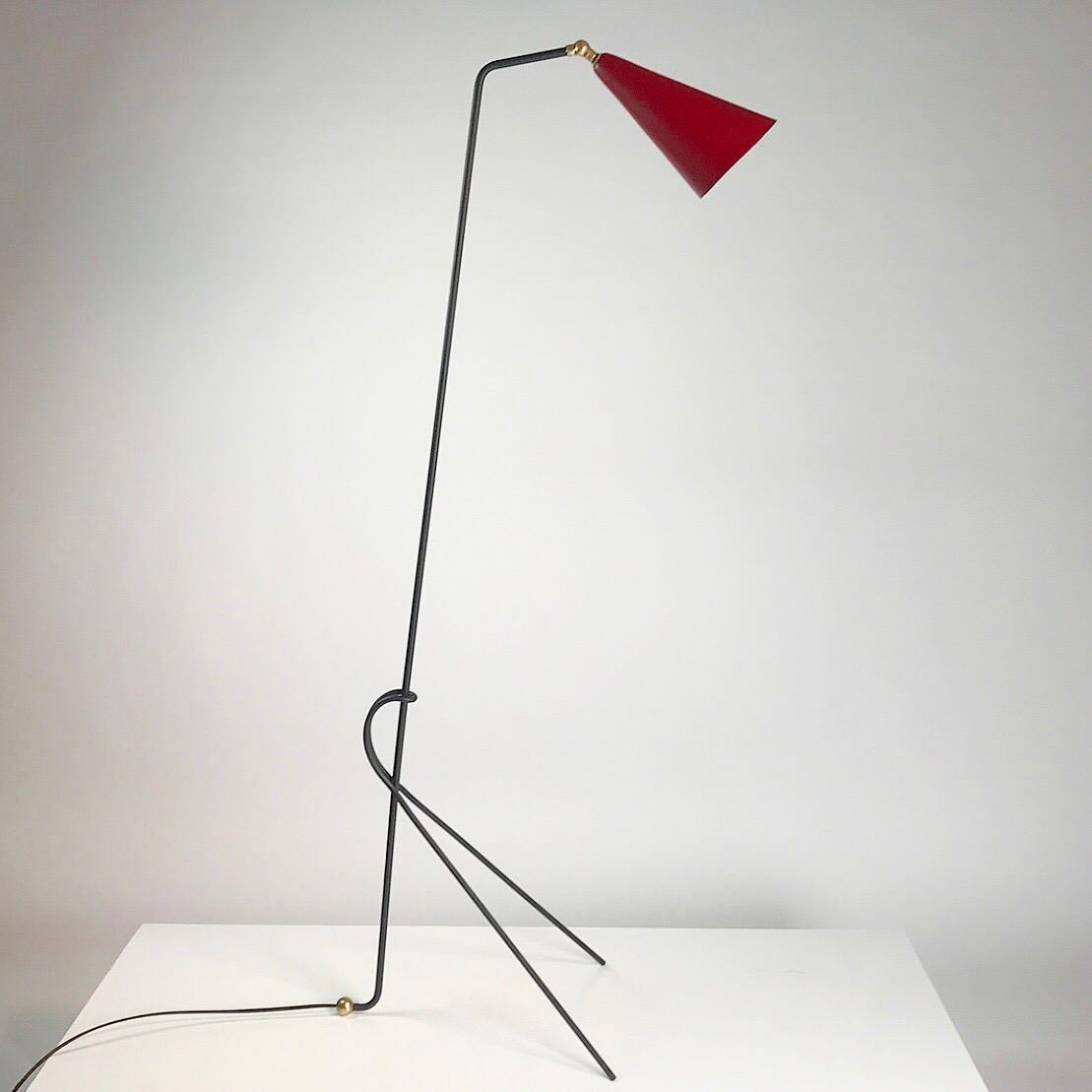 Rare Svend Aage Holm-Sorensen Floorlamp 1950s Denmark 1