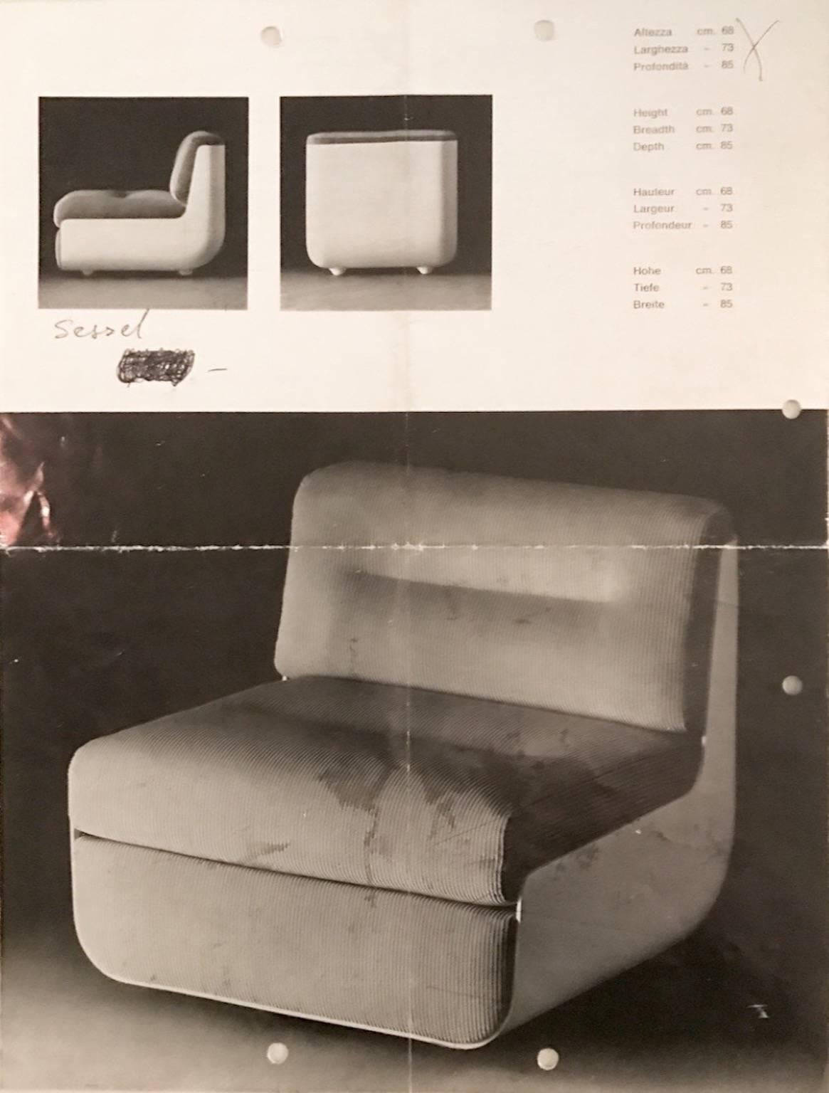Lounge Set Late 1960s by Rodolfo Bonetto and Giotto Stoppino 1