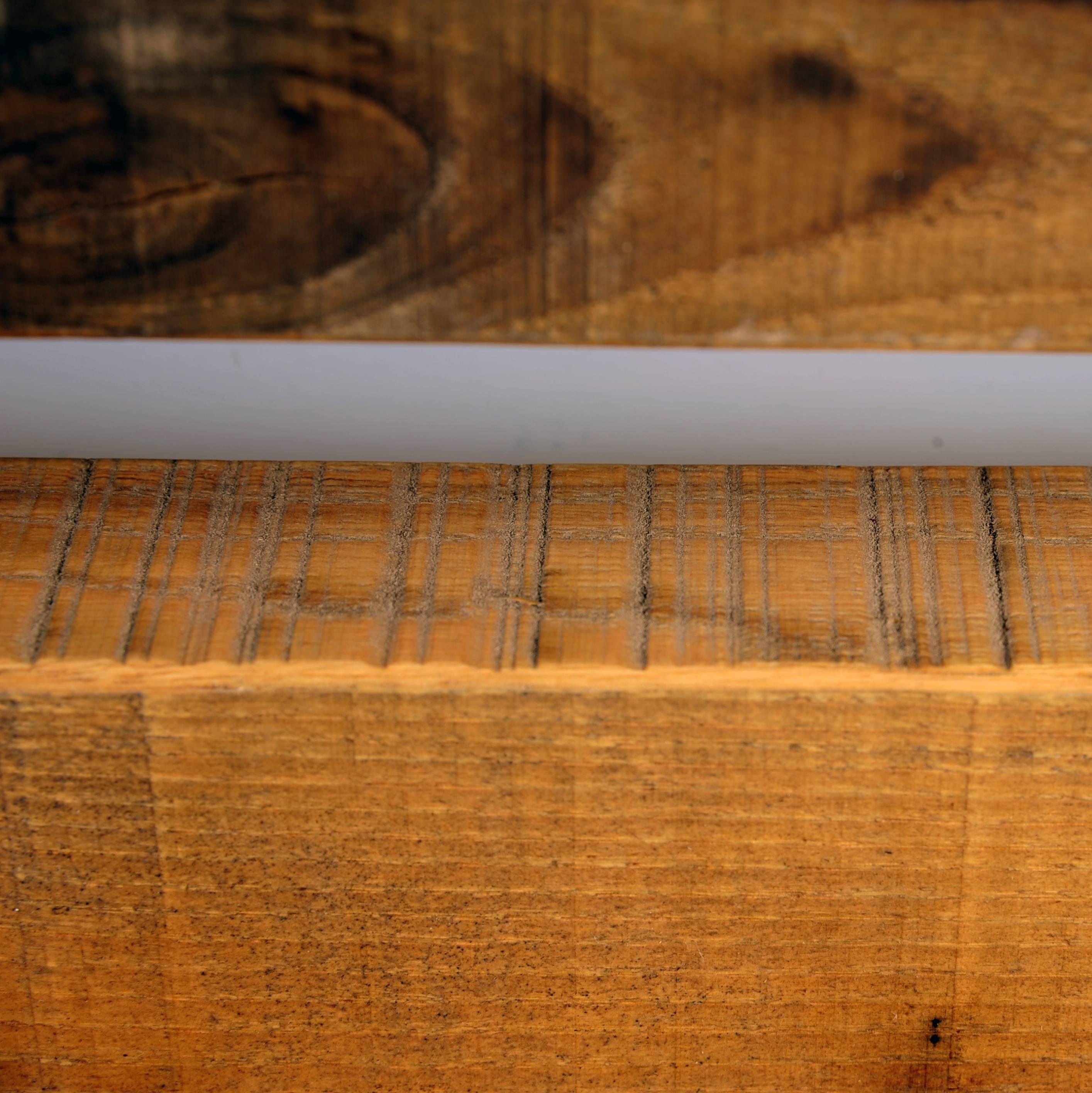 Italian Modern Solid Chestnut Wood Headboard by Michelangeli, Italy For Sale
