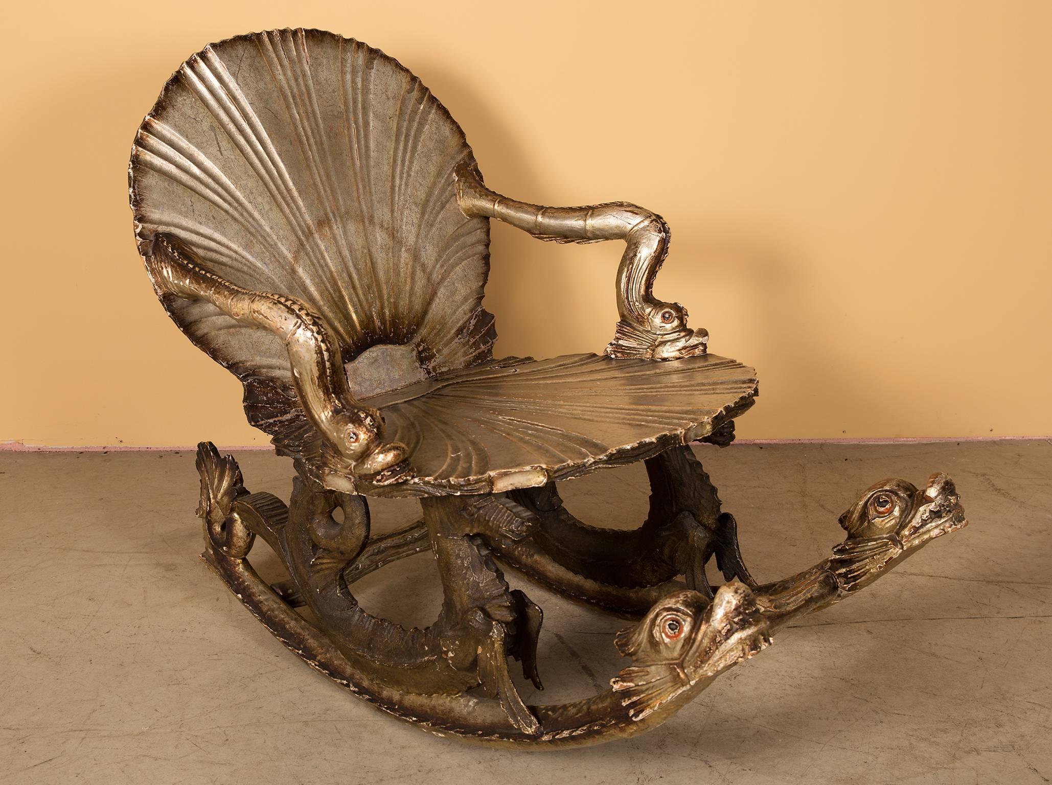 Grotto furniture originates to furnish the folly buildings at the estates of the 18th century aristocracy in England and Europe. The Grotto rocking chair first made its appearance in the 1840s in the USA as a form of childrens furniture. The model